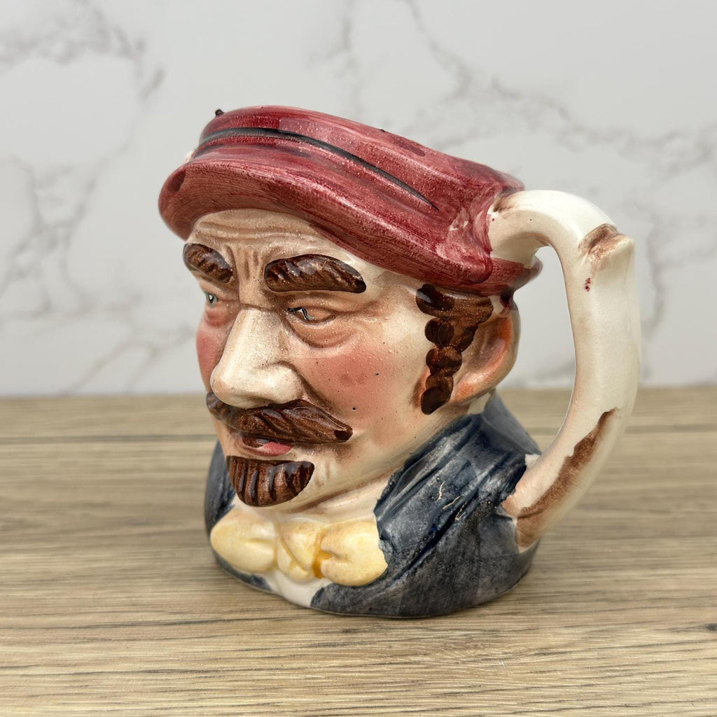 Vintage Sailor Toby Mug, Quirky Porcelain Creamer, Home Decor