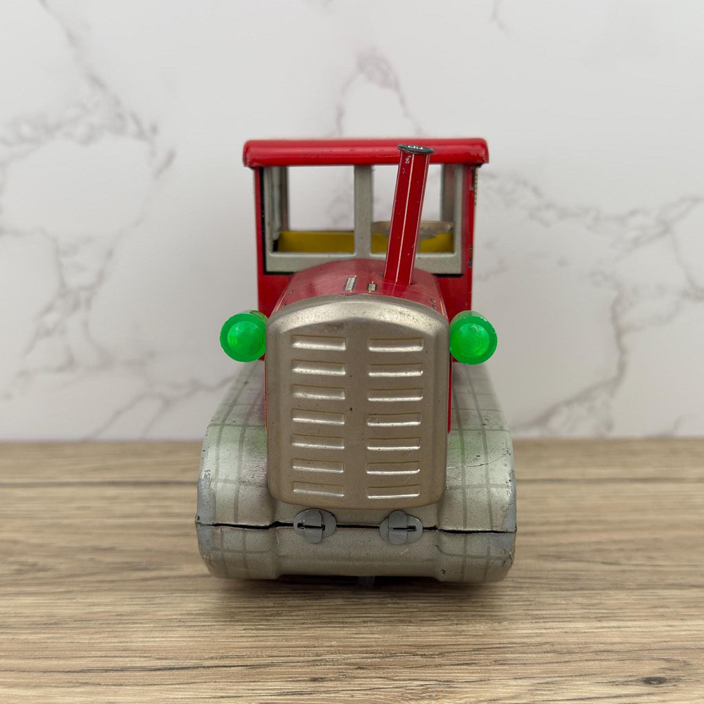 Vintage MF154 Hanomag Tractor Tin Toy, Working Friction Motor