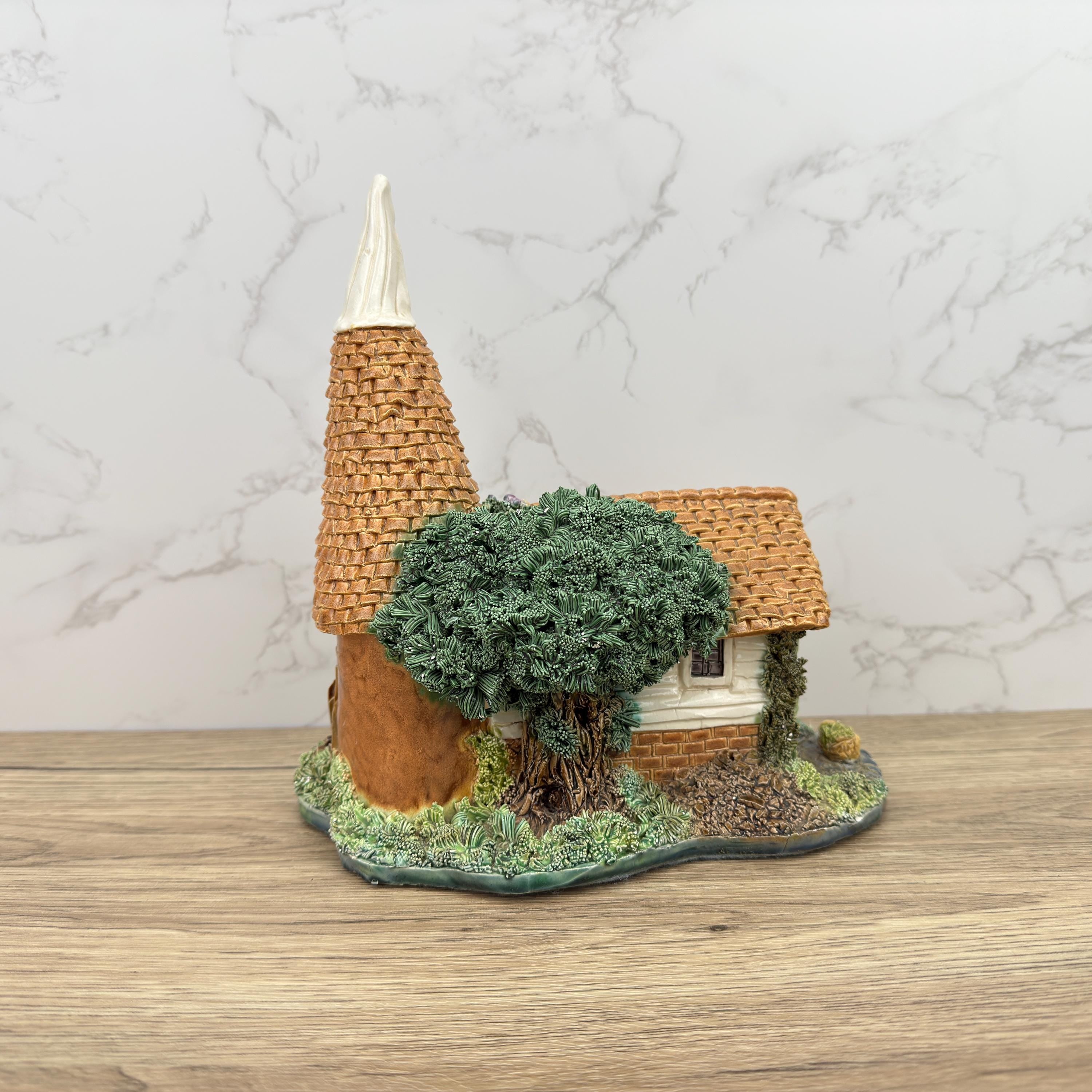 Vintage G Christian Handmade Porcelain Cottage Figurine, British Village Decor