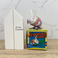 Vintage Clockwork Jumping Rabbit, MS083 Tin Litho Toy, Collectors Gift