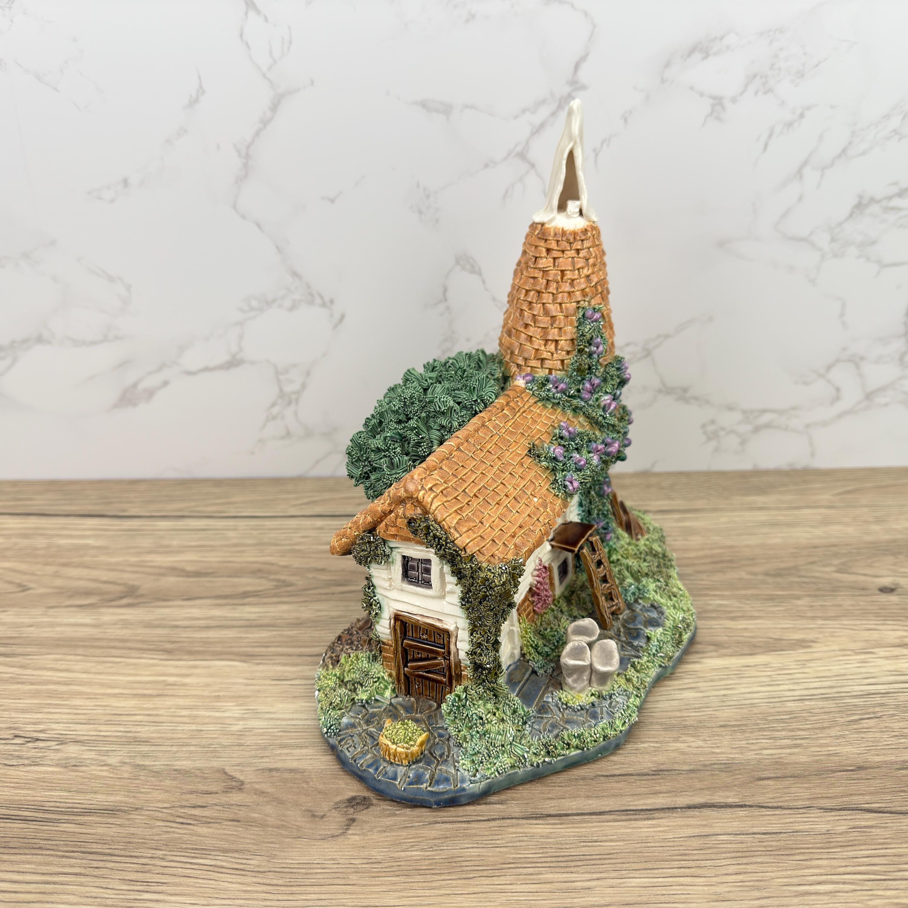 Vintage G Christian Handmade Porcelain Cottage Figurine, British Village Decor