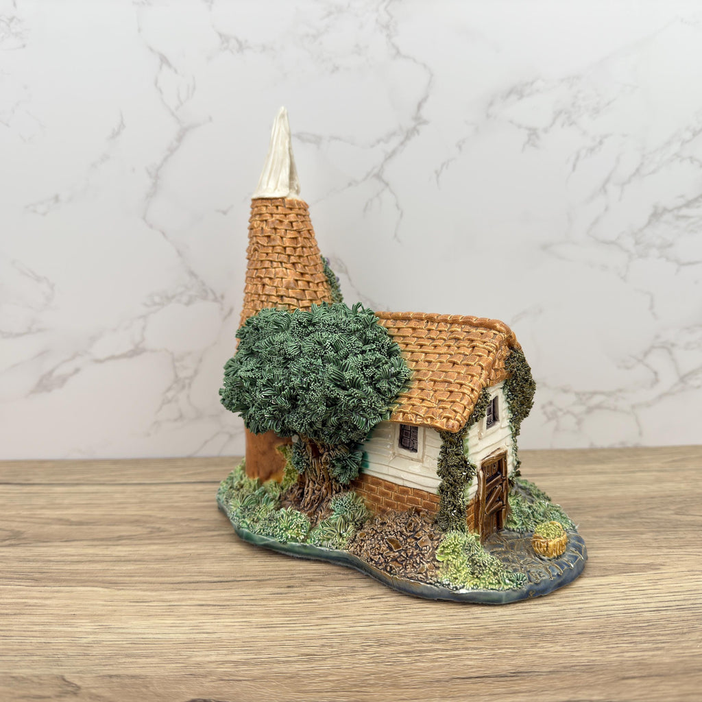 Vintage G Christian Handmade Porcelain Cottage Figurine, British Village Decor