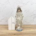 Vintage Nao Lladro Porcelain Figurine, Boy in Raincoat with Dog