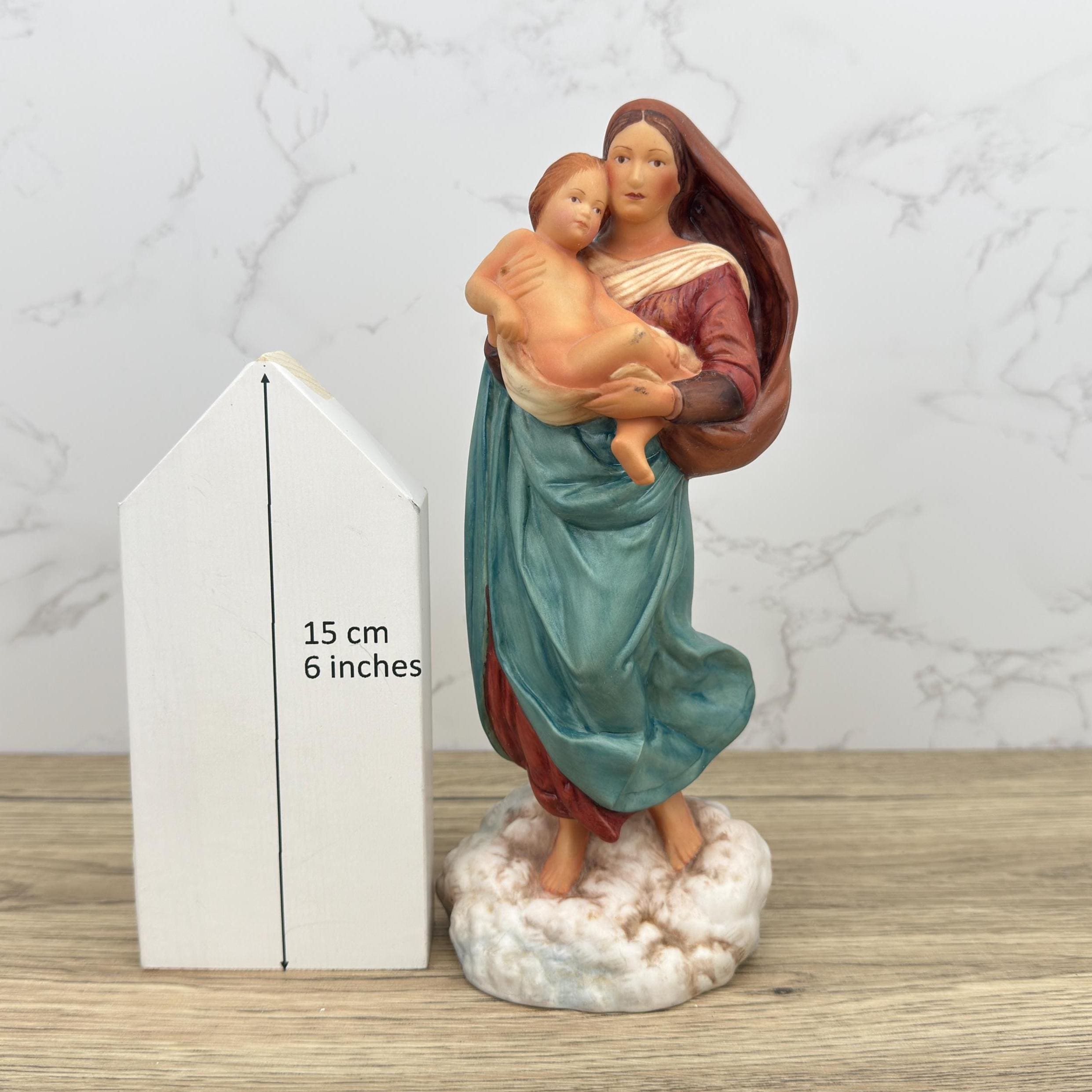 Vintage Franklin Mint Madonna and Child Porcelain Figurine, Religious Gift