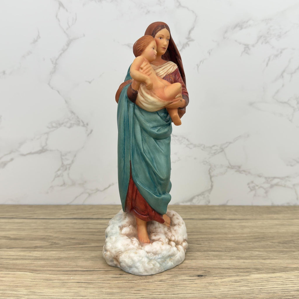 Vintage Franklin Mint Madonna and Child Porcelain Figurine, Religious Gift