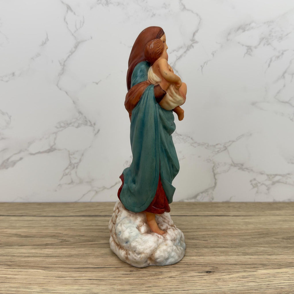 Vintage Franklin Mint Madonna and Child Porcelain Figurine, Religious Gift