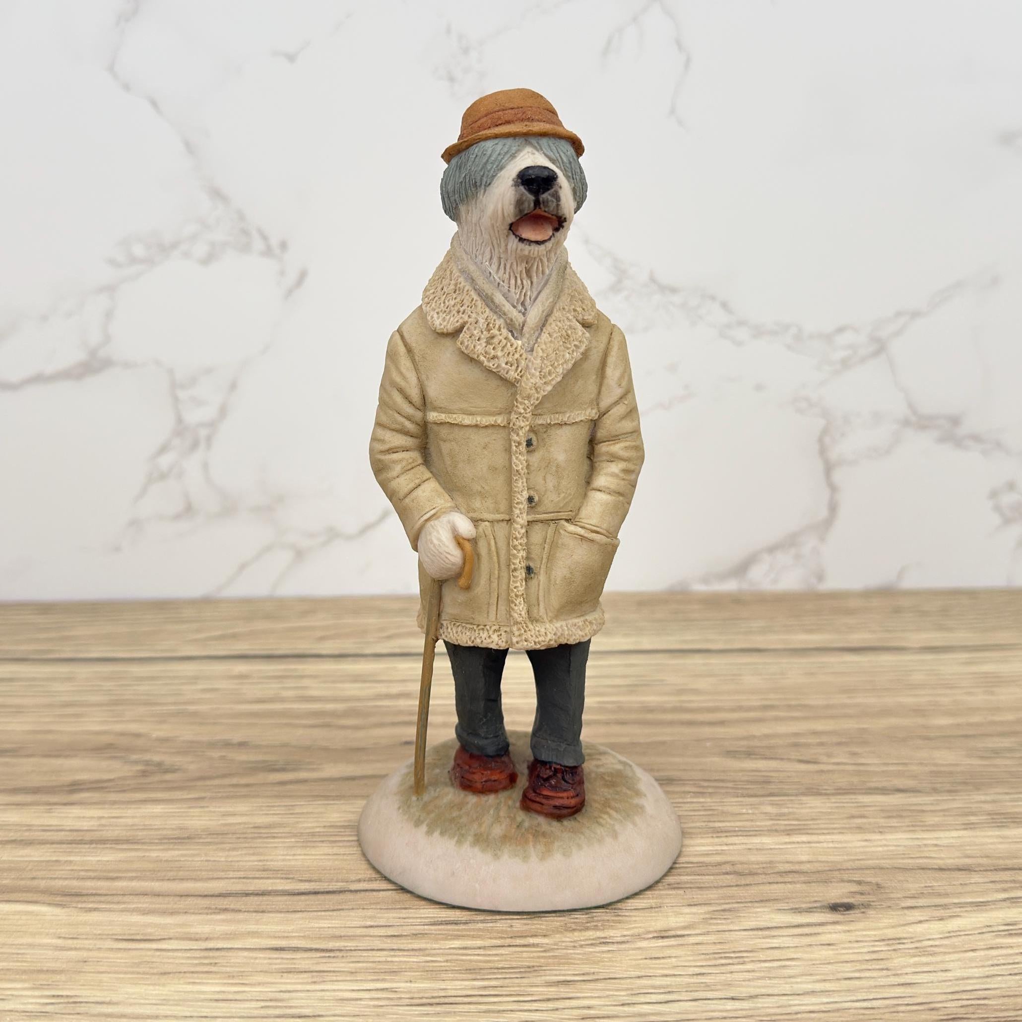 Robert Harrop Old English Sheepdog Figurine, Doggie People Figure