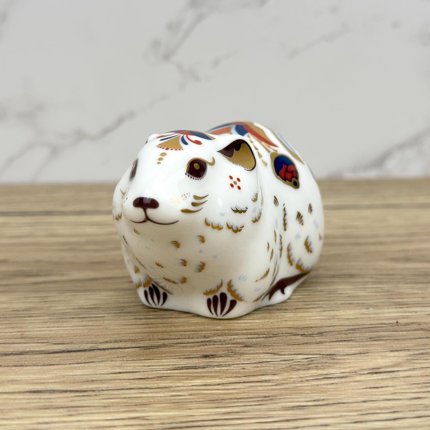 Royal Crown Derby Bank Vole Paperweight, Gold Stopper, Collectors Guild Exclusive