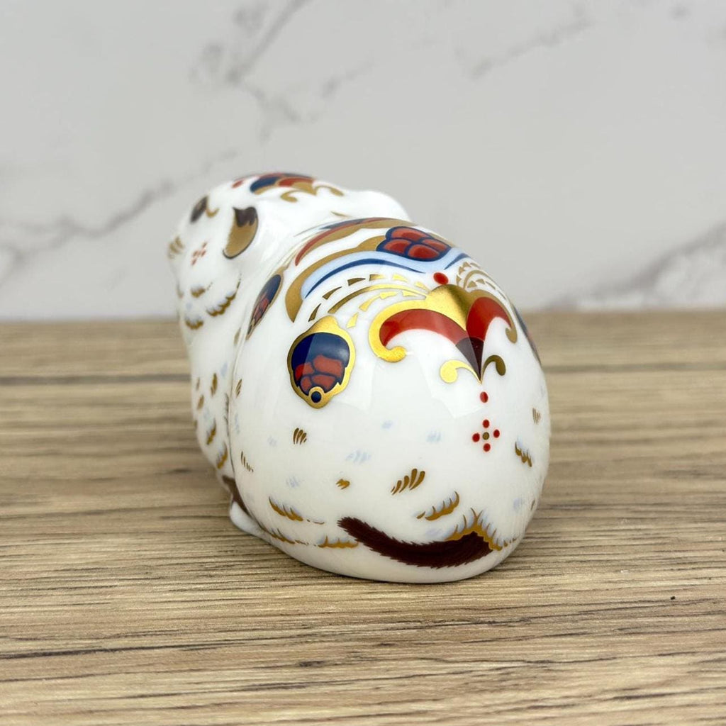 Royal Crown Derby Bank Vole Paperweight, Gold Stopper, Collectors Guild Exclusive