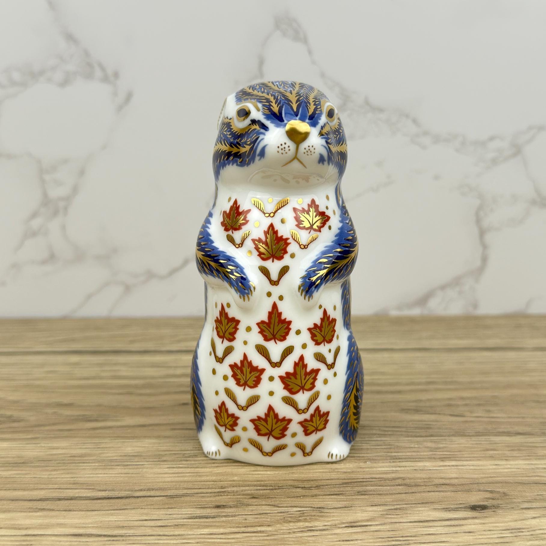 Royal Crown Derby Chipmunk Paperweight | Hand-Painted Bone China Figurine