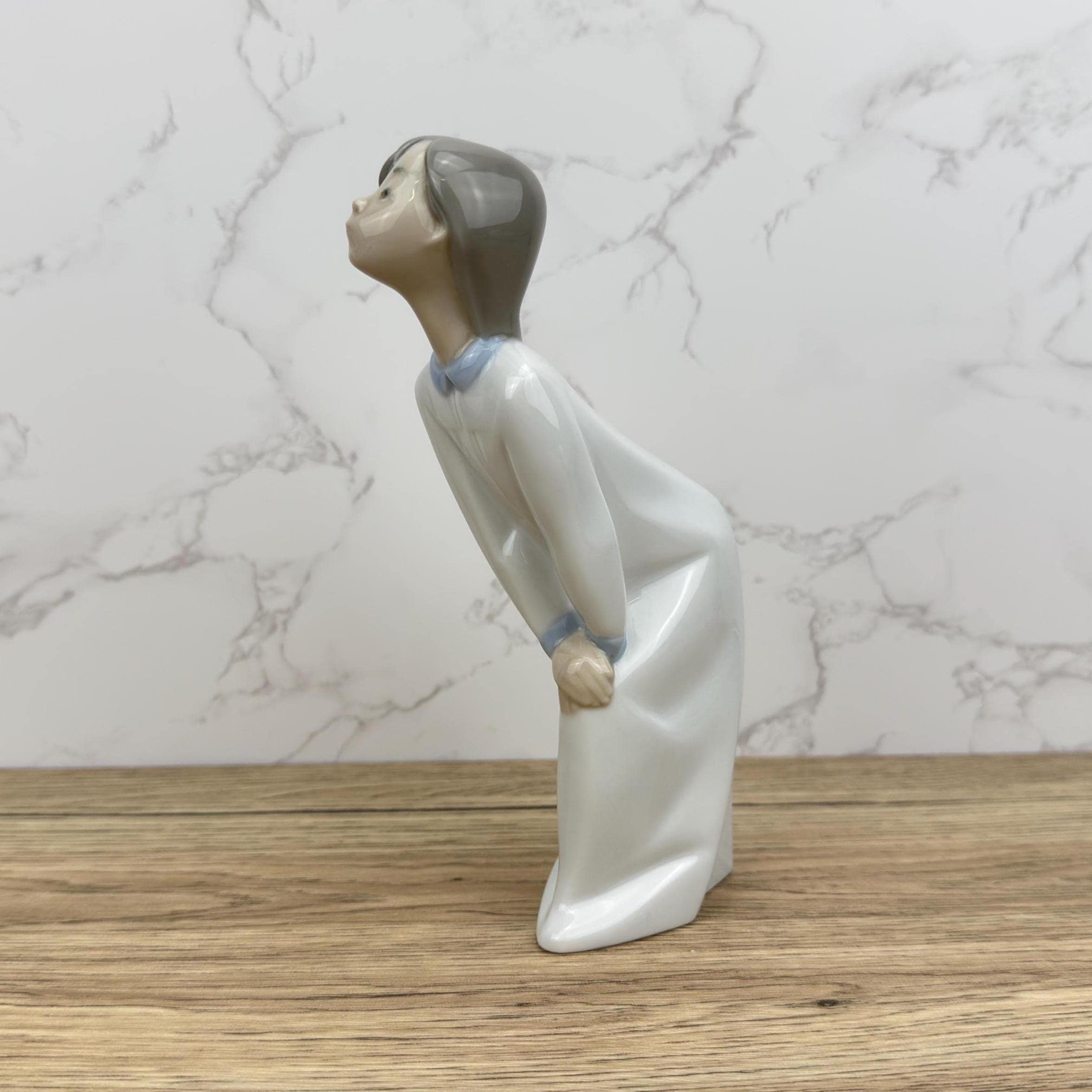 Vintage Lladro Kissing Girl Figurine | Collectible Porcelain Art