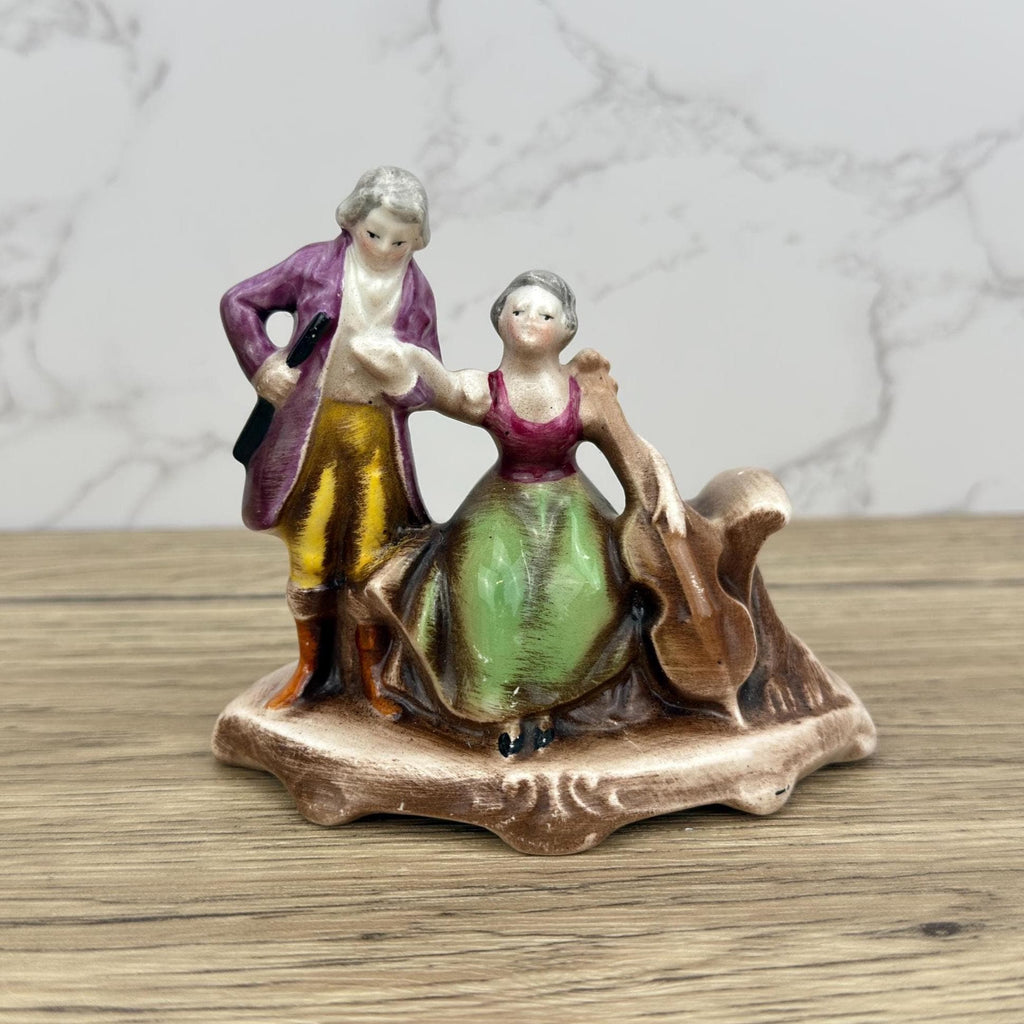 Rare Hummel Goebel Musical Figurines, Antique German Porcelain Courting Couple