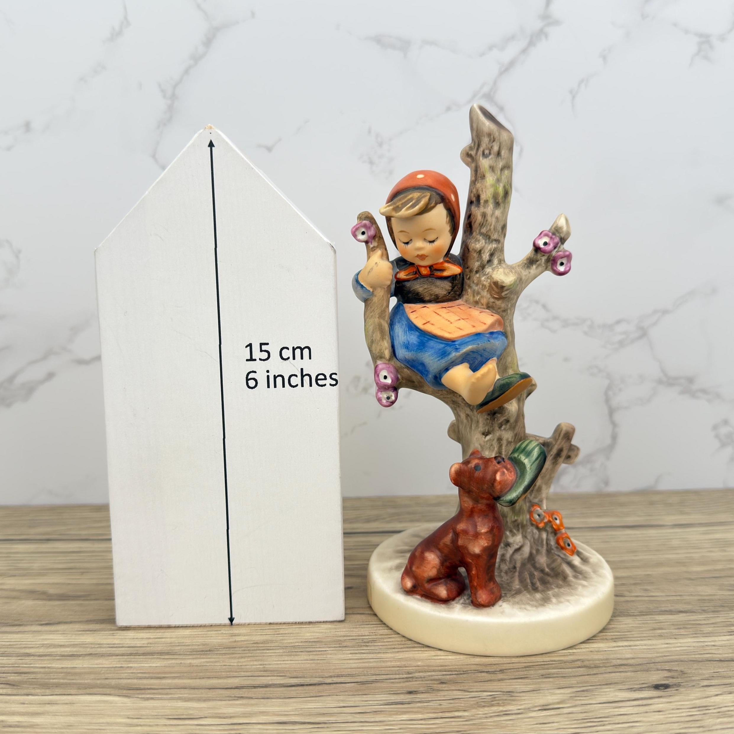 Vintage Hummel "Out Of Danger" Figurine | German Porcelain, Child and Dog