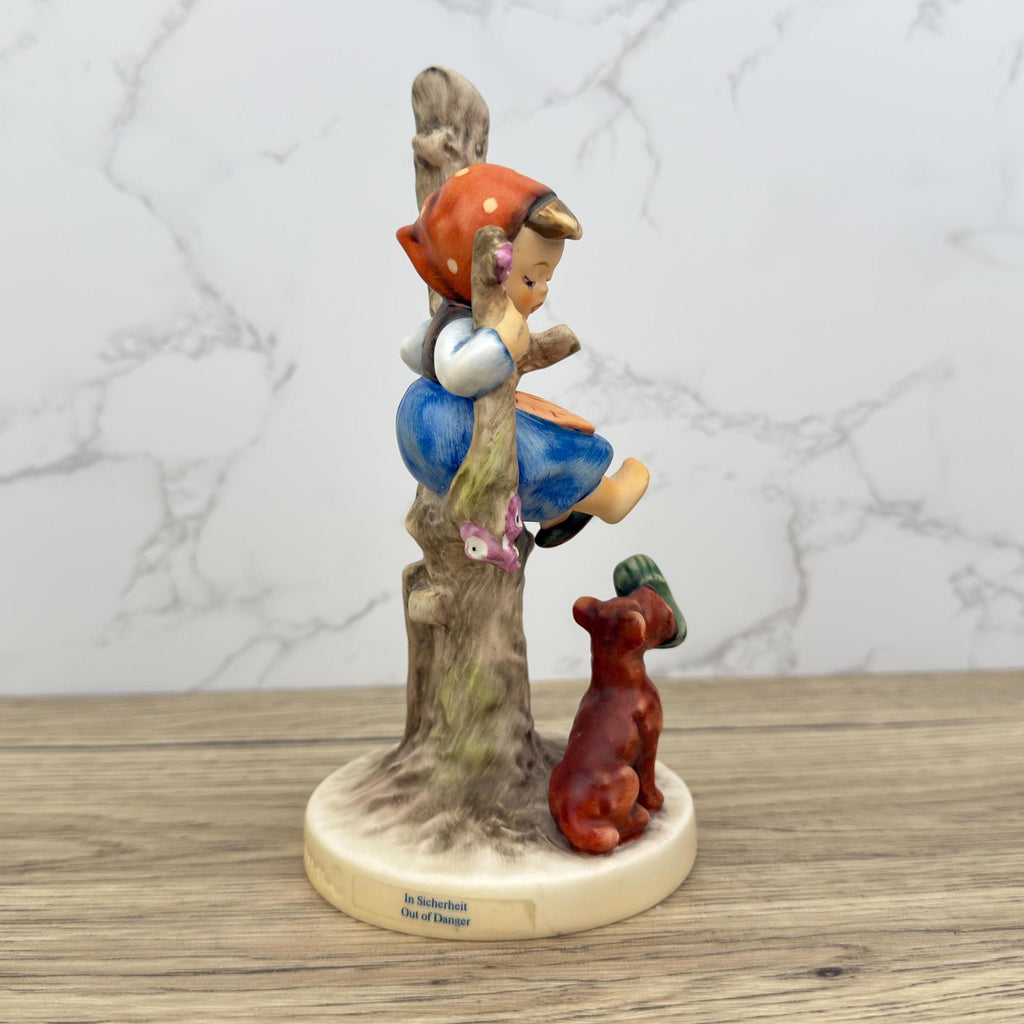 Vintage Hummel "Out Of Danger" Figurine | German Porcelain, Child and Dog