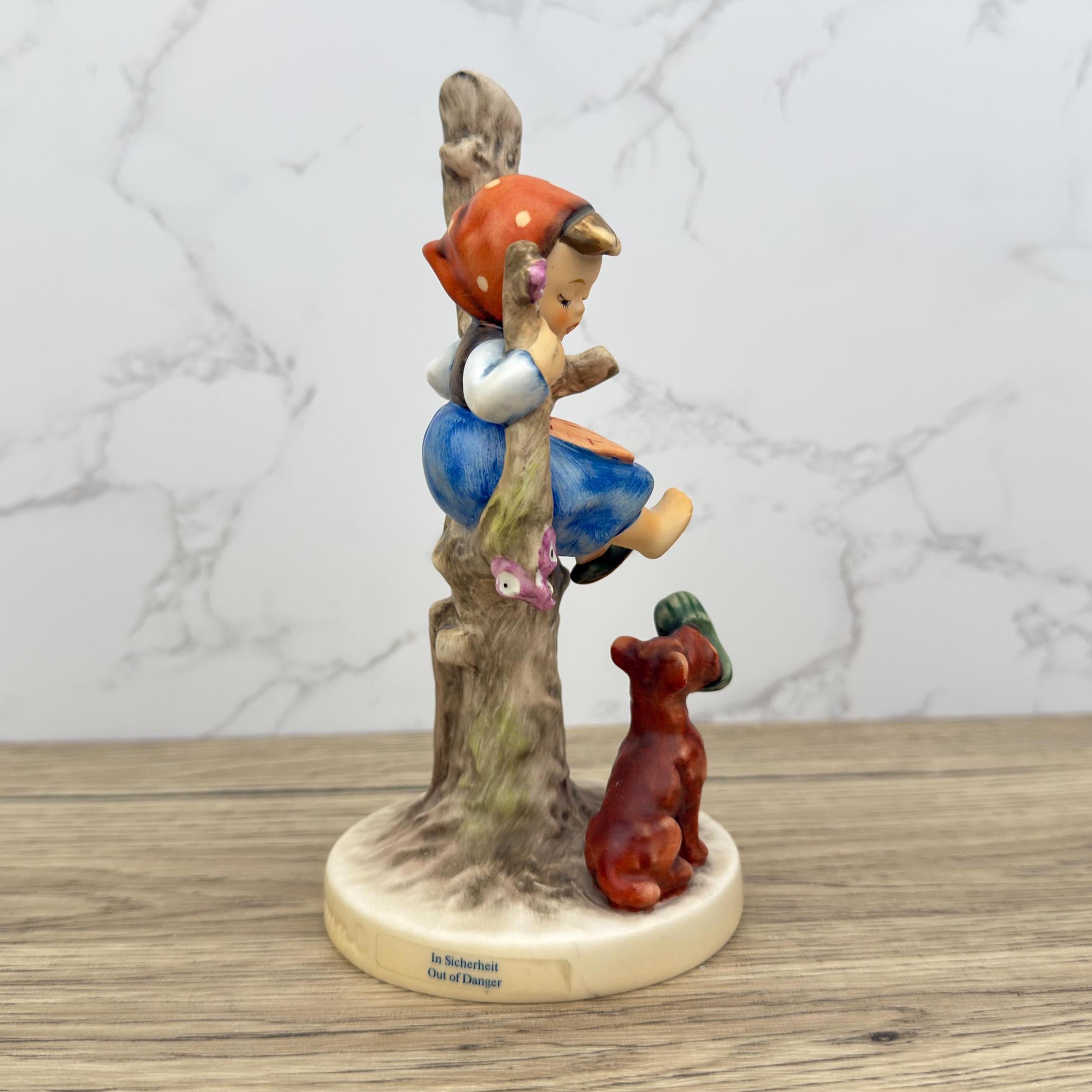 Vintage Hummel "Out Of Danger" Figurine | German Porcelain, Child and Dog