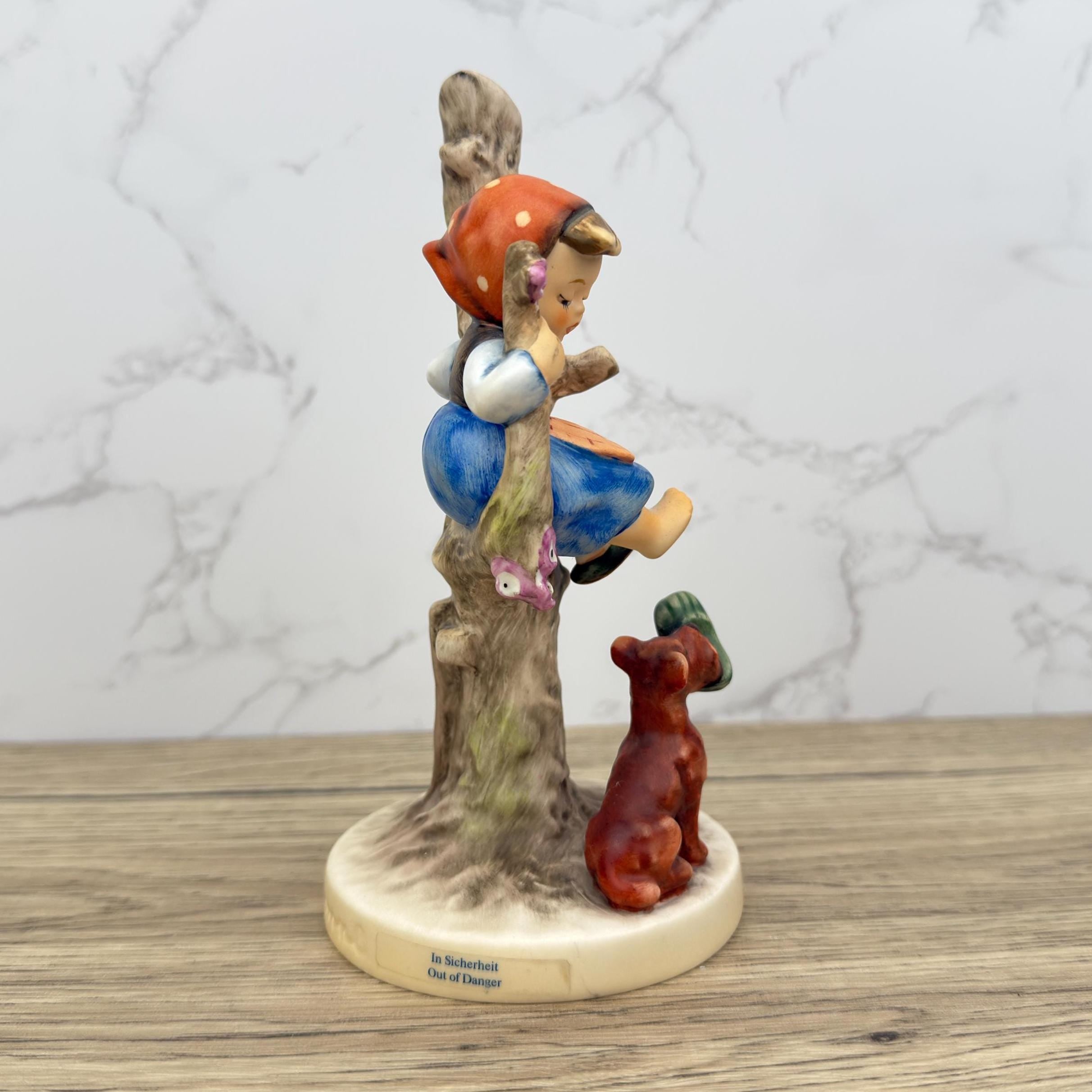 Vintage Hummel "Out Of Danger" Figurine | German Porcelain, Child and Dog