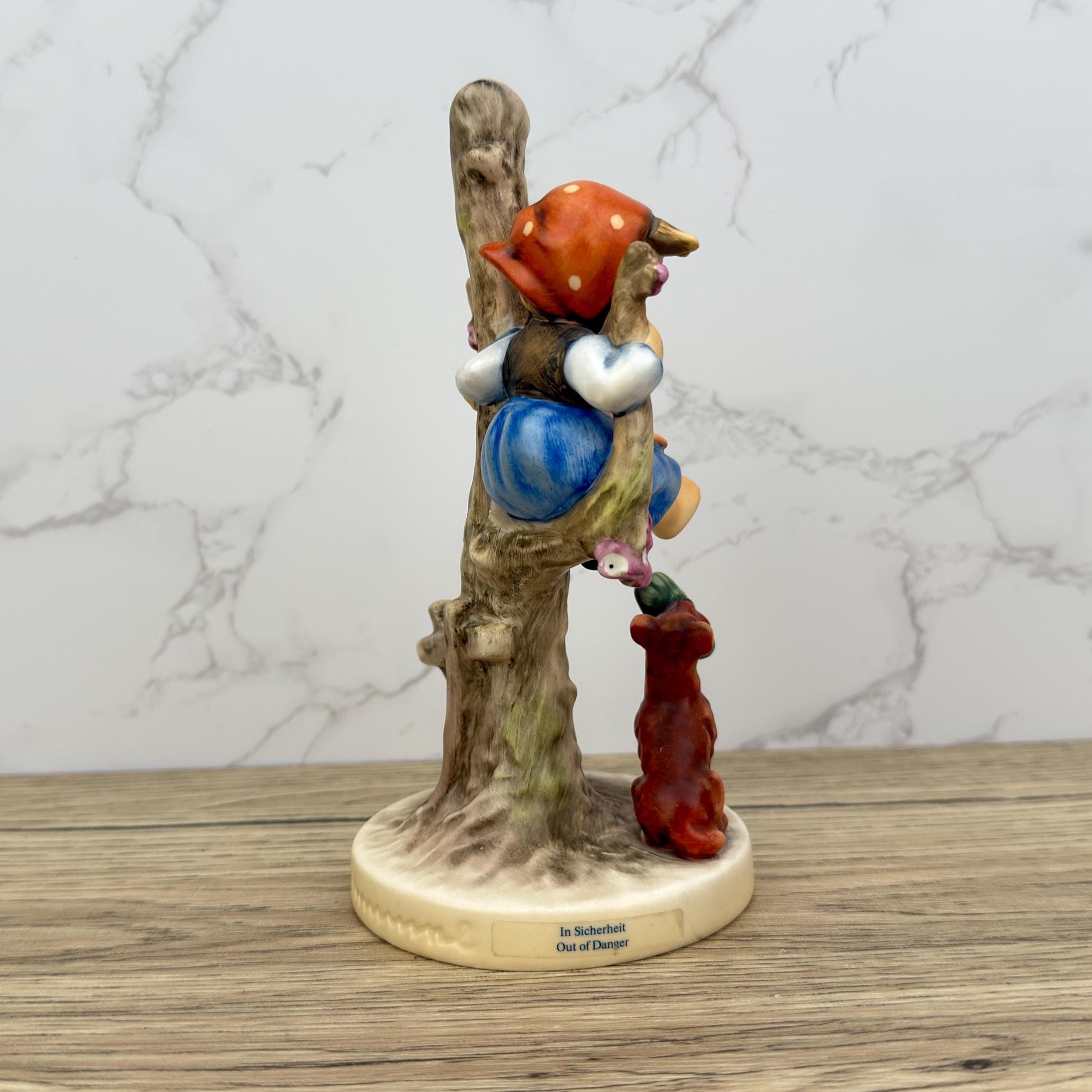 Vintage Hummel "Out Of Danger" Figurine | German Porcelain, Child and Dog
