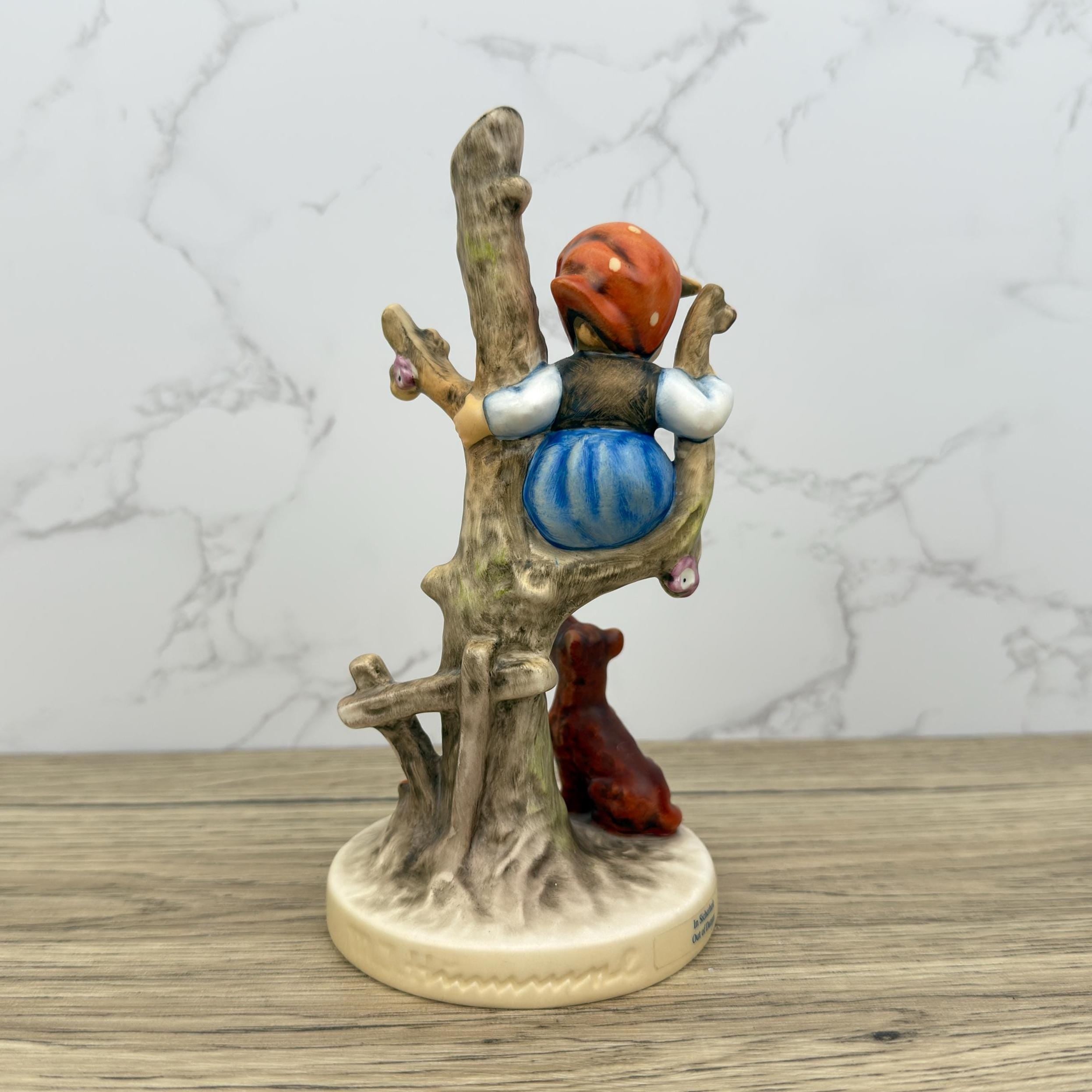 Vintage Hummel "Out Of Danger" Figurine | German Porcelain, Child and Dog