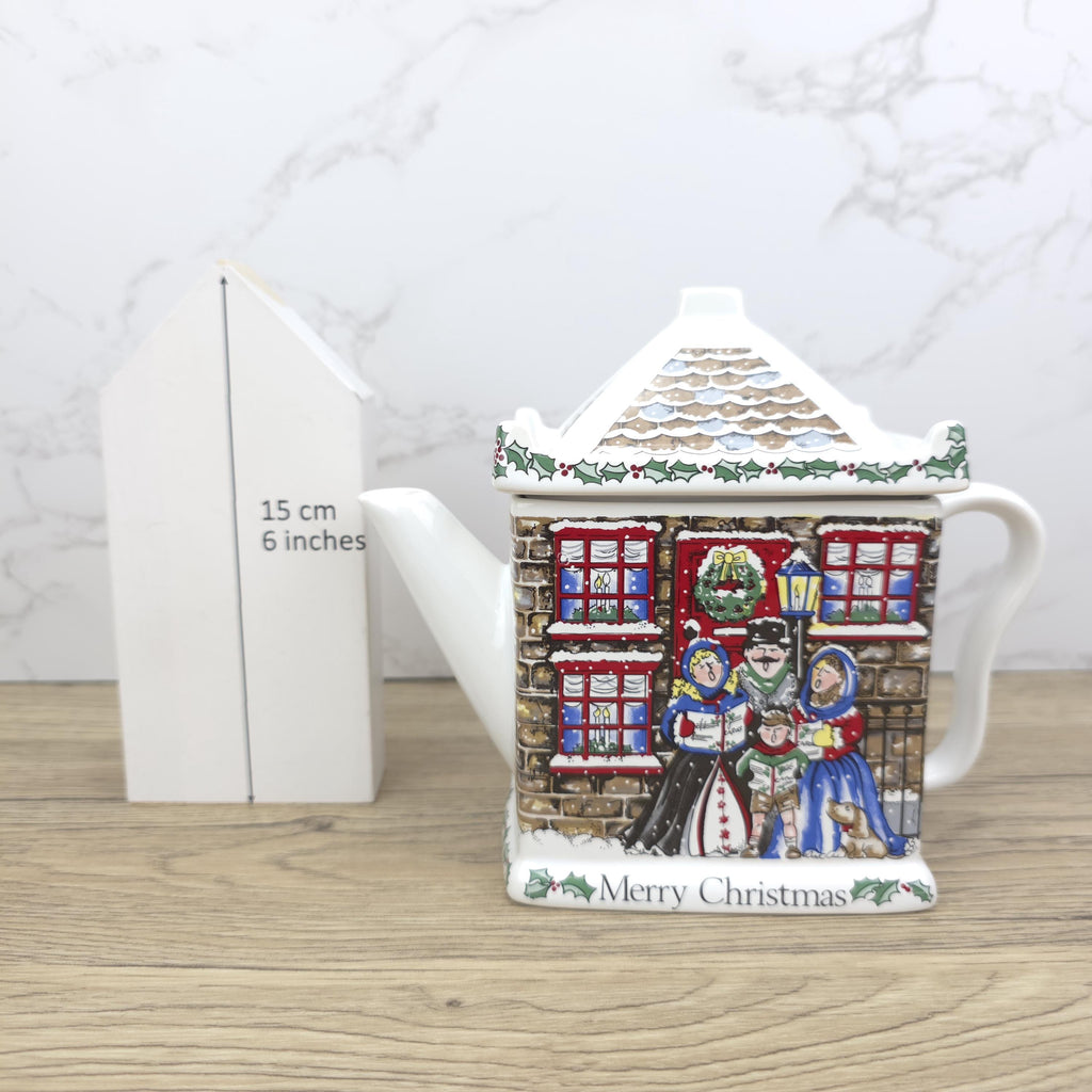 Wade Christmas House Teapot | Vintage Ceramic Cottage Kettle, England
