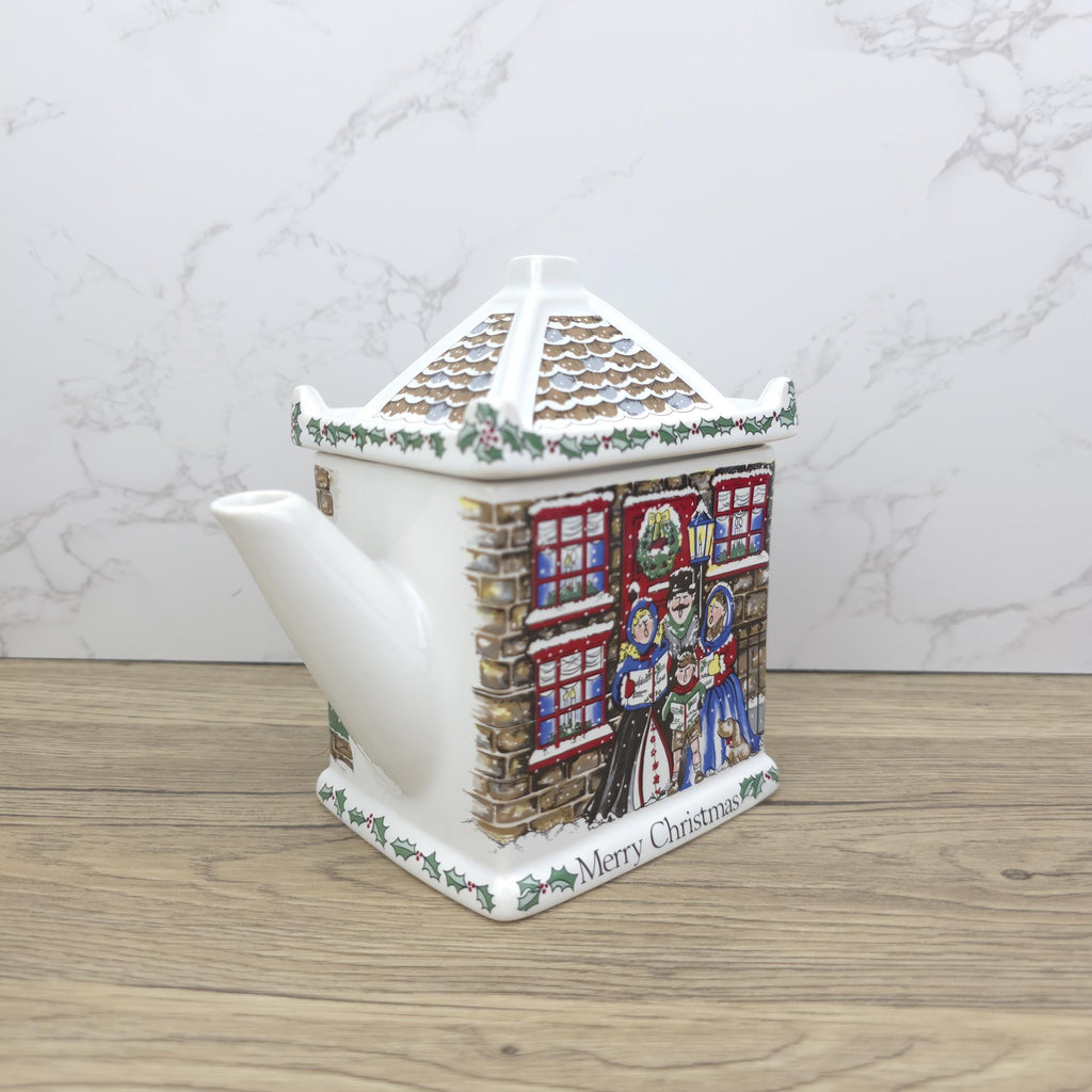 Wade Christmas House Teapot | Vintage Ceramic Cottage Kettle, England