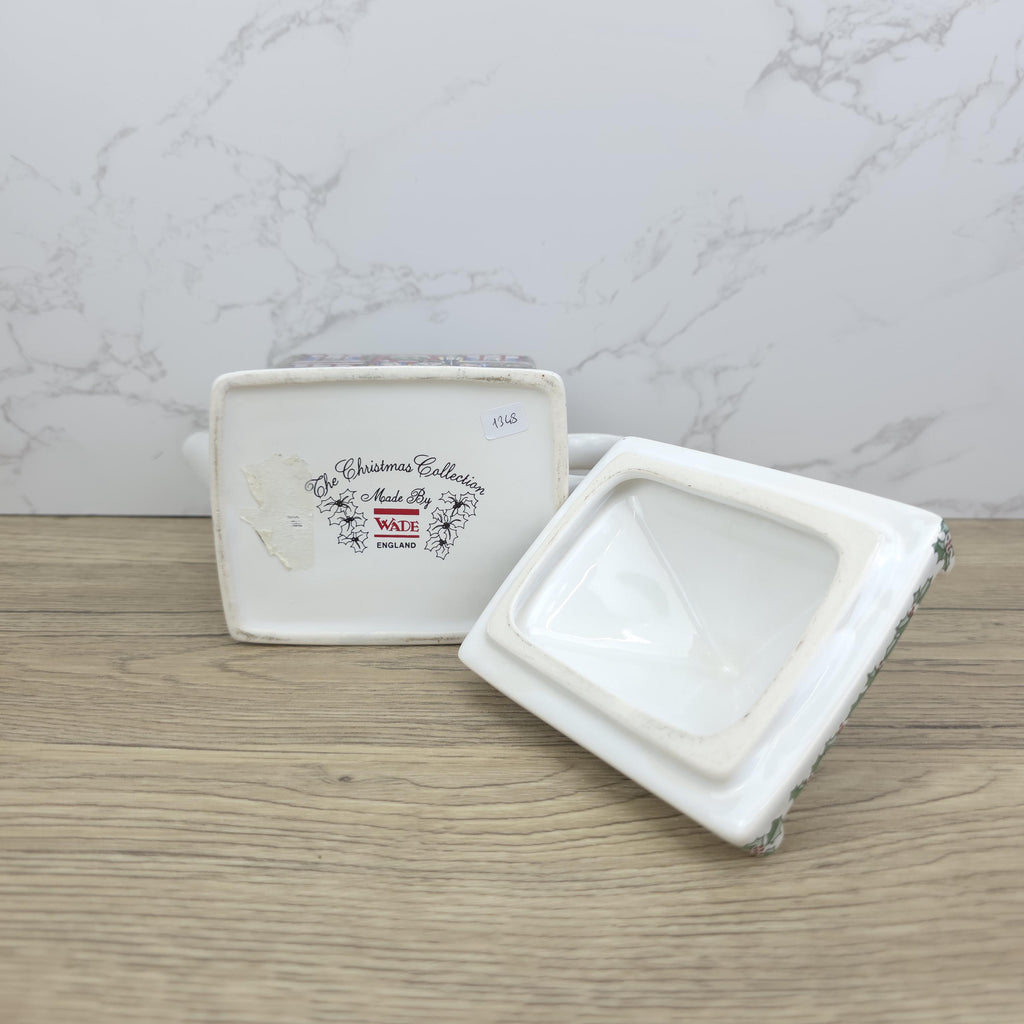 Wade Christmas House Teapot | Vintage Ceramic Cottage Kettle, England