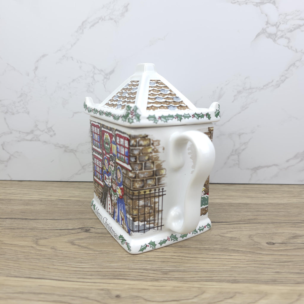 Wade Christmas House Teapot | Vintage Ceramic Cottage Kettle, England