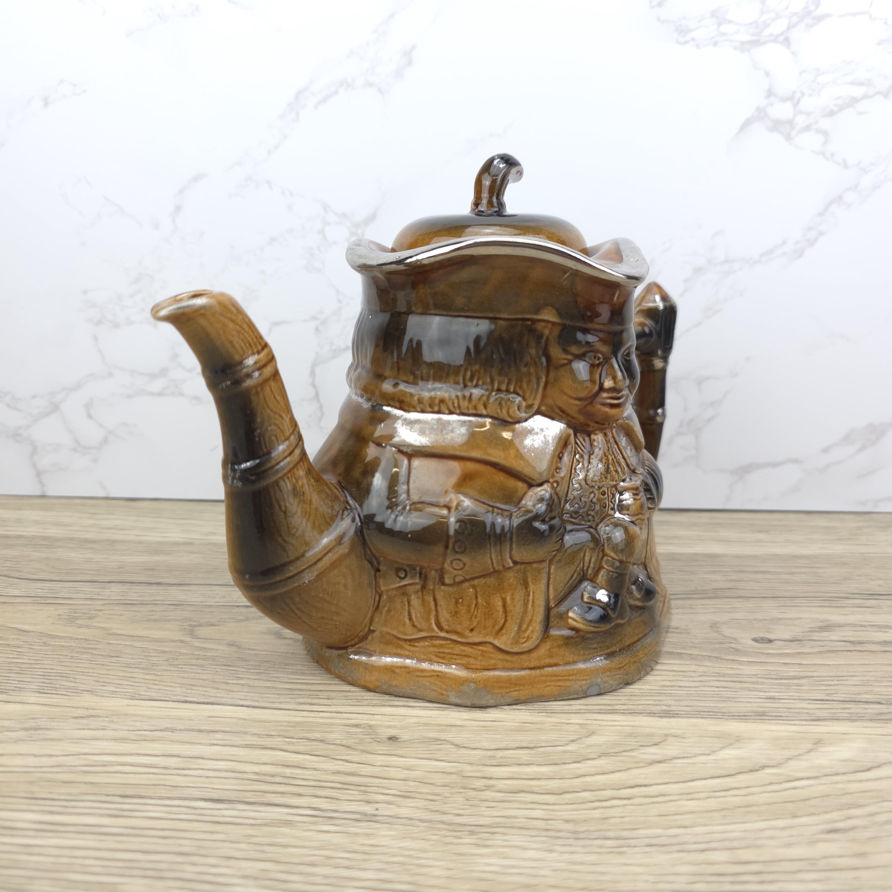 Price Kensington Toby Jug Teapot | Mid Century Drip Glaze Kettle
