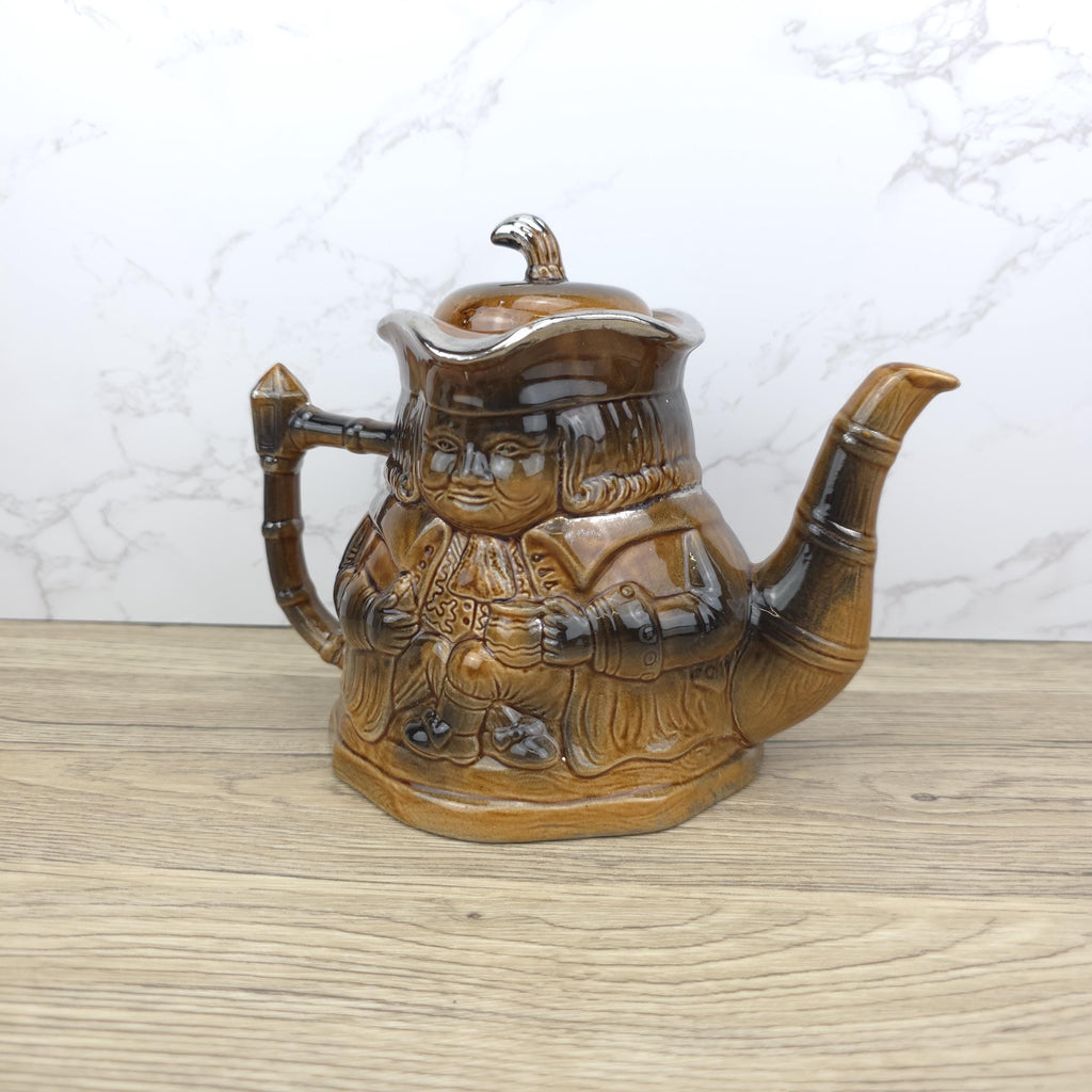 Price Kensington Toby Jug Teapot | Mid Century Drip Glaze Kettle