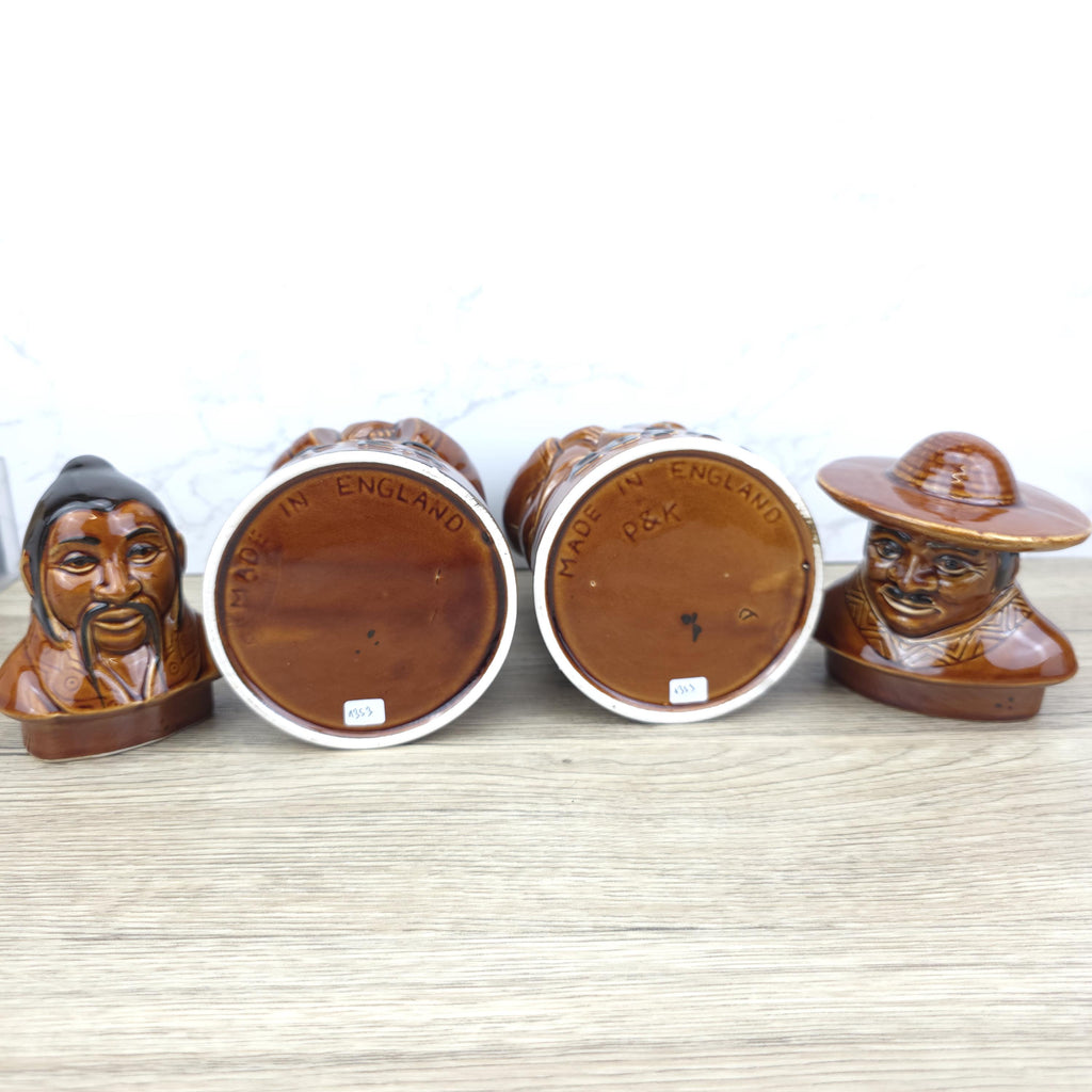 Price Kensington Character Jars | Vintage Tea Coffee Canisters, Made in England