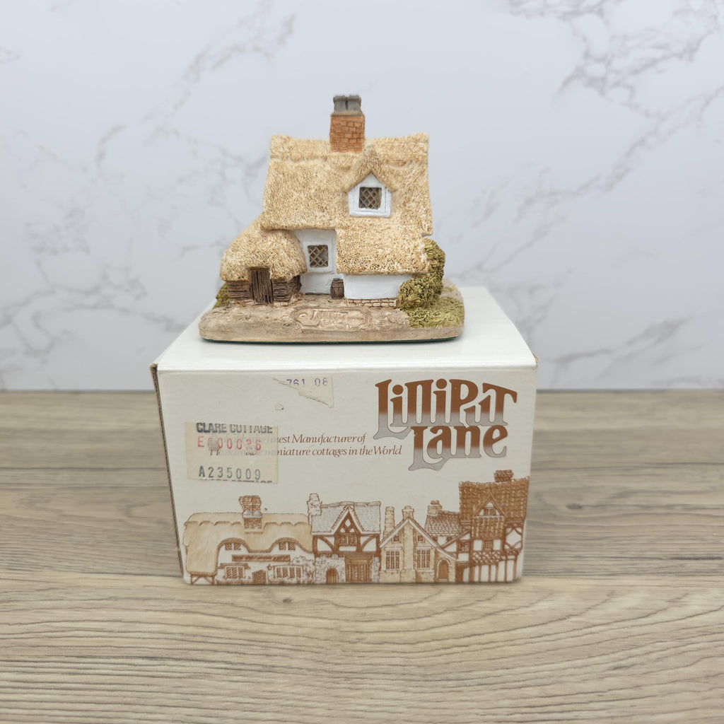 Lilliput Lane Clare Cottage | Miniature Thatched Roof House, Boxed