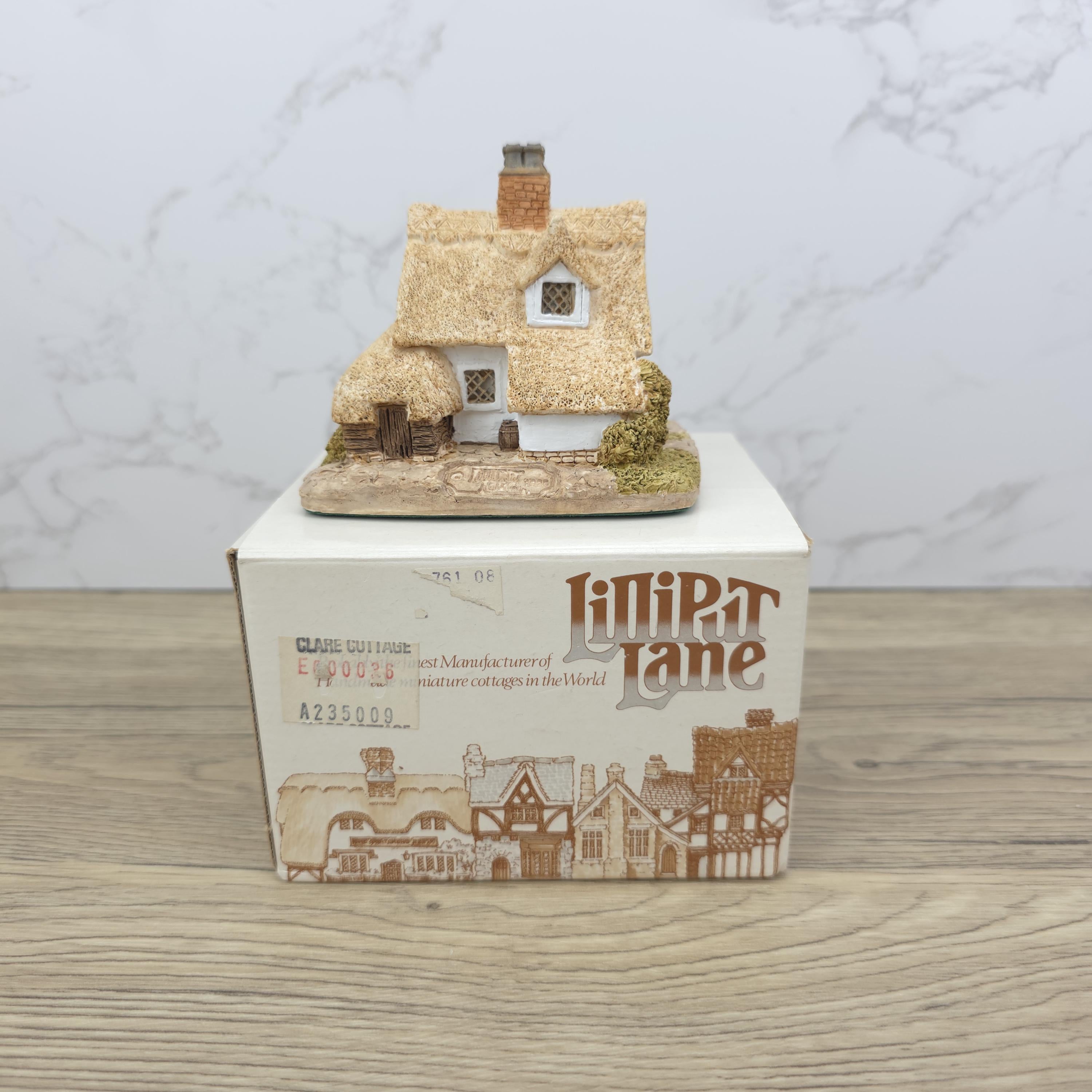 Lilliput Lane Clare Cottage | Miniature Thatched Roof House, Boxed