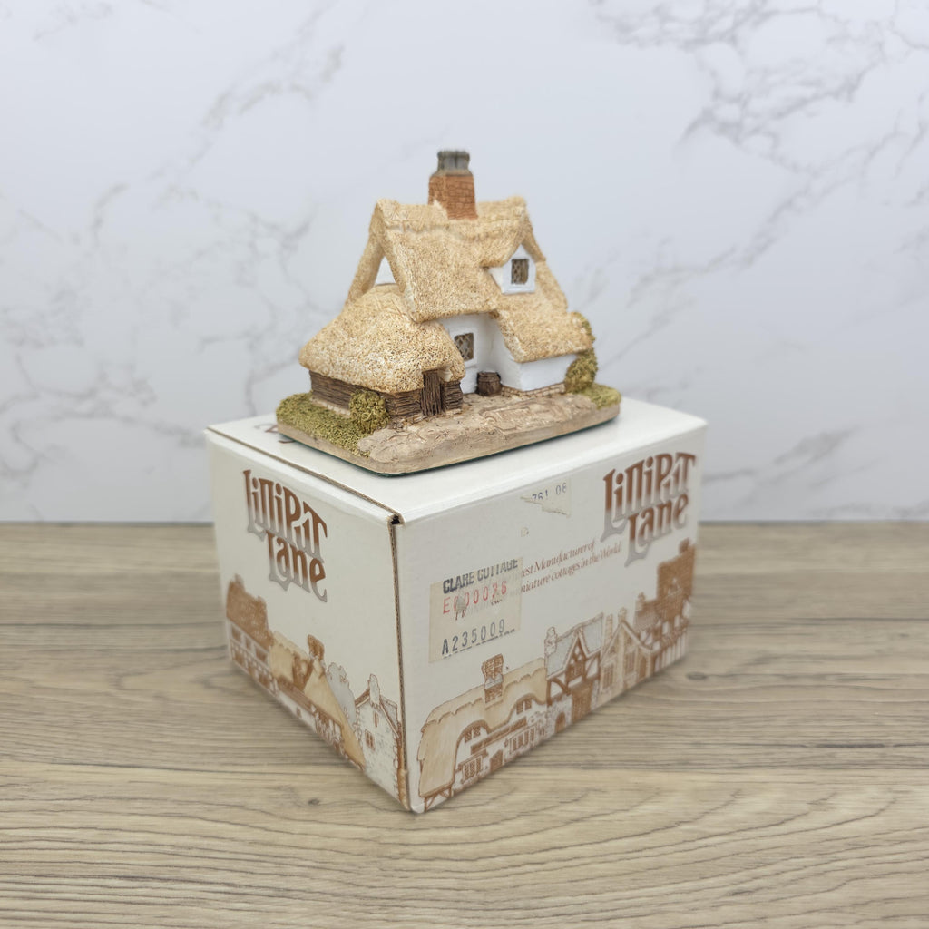 Lilliput Lane Clare Cottage | Miniature Thatched Roof House, Boxed
