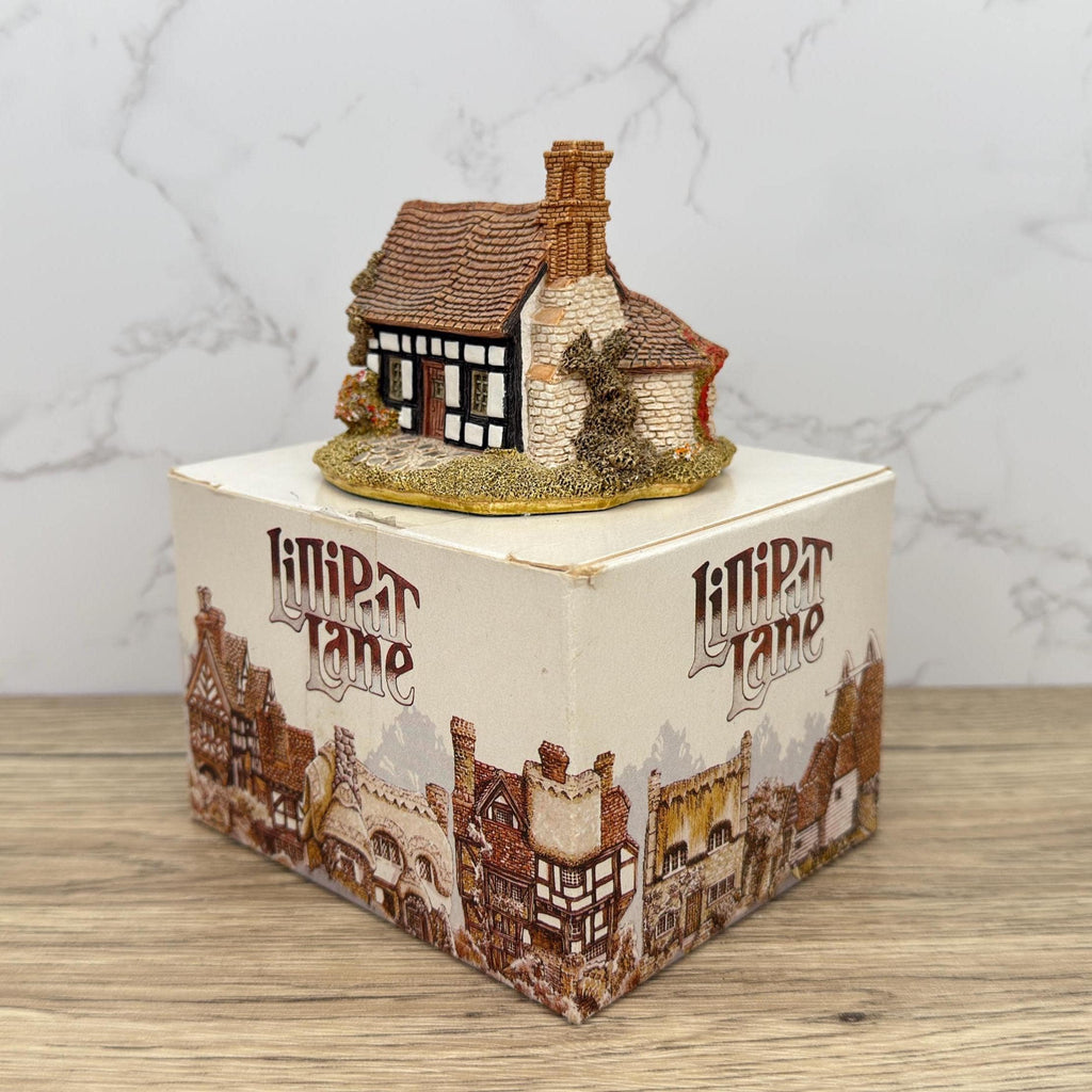 Vintage Lilliput Lane Cottage Ornament, Five Ways, Cumbria Handmade Miniature with Box