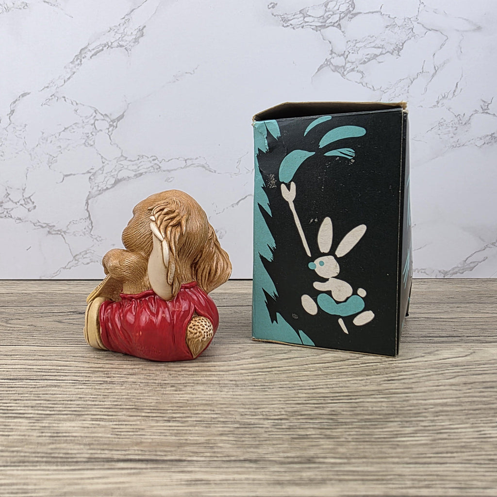 Vintage Pendelfin EUCLID Rabbit Figurine, Hand Painted Stonecraft