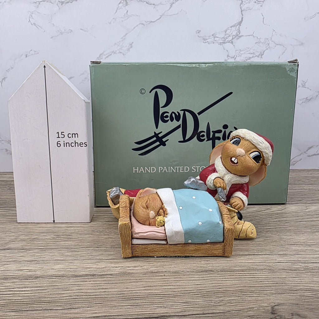 Vintage Pendelfin All Wrapped Up Rabbit, Stonecraft Figurine, New Old Stock BOXED