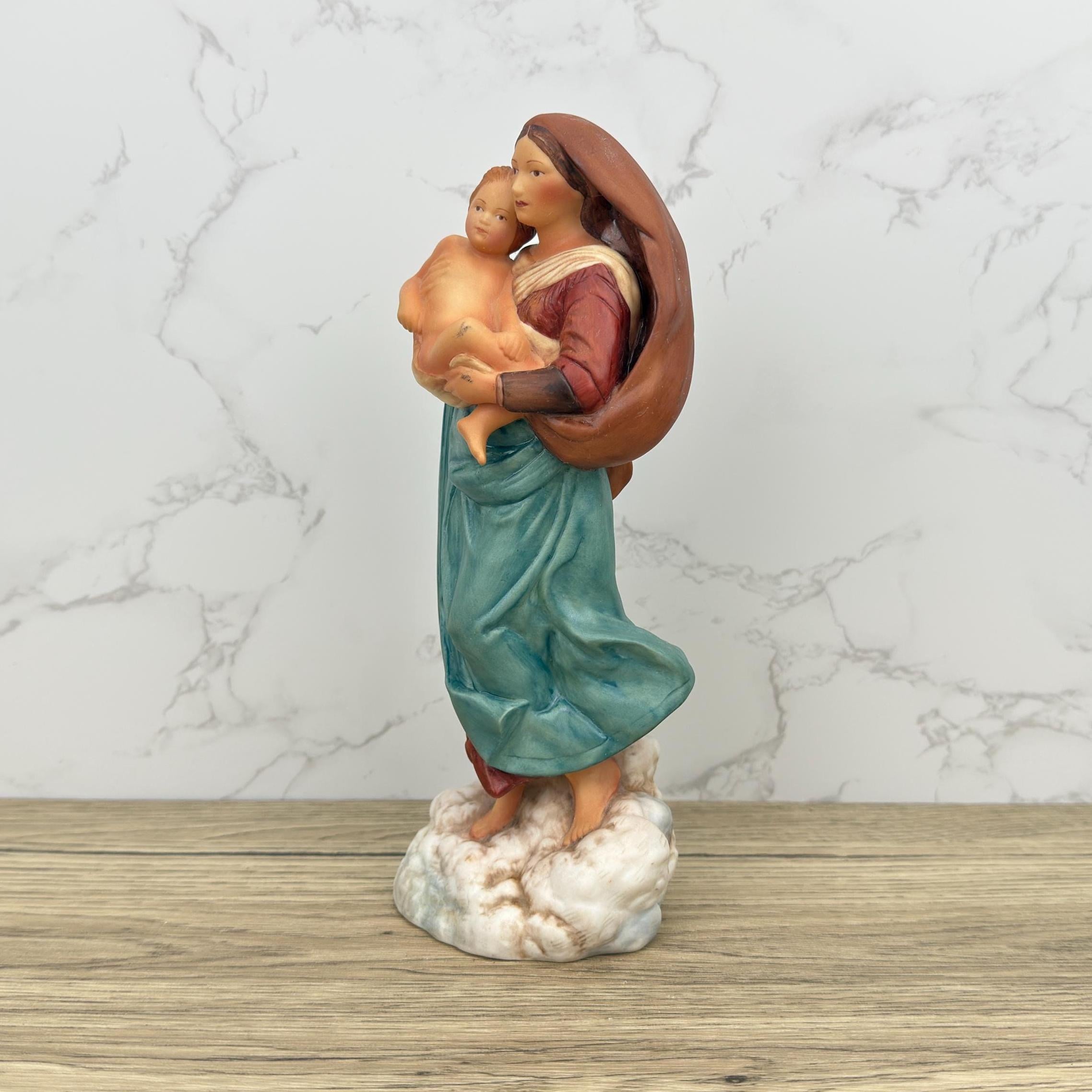 Vintage Franklin Mint Madonna and Child Porcelain Figurine, Religious Gift