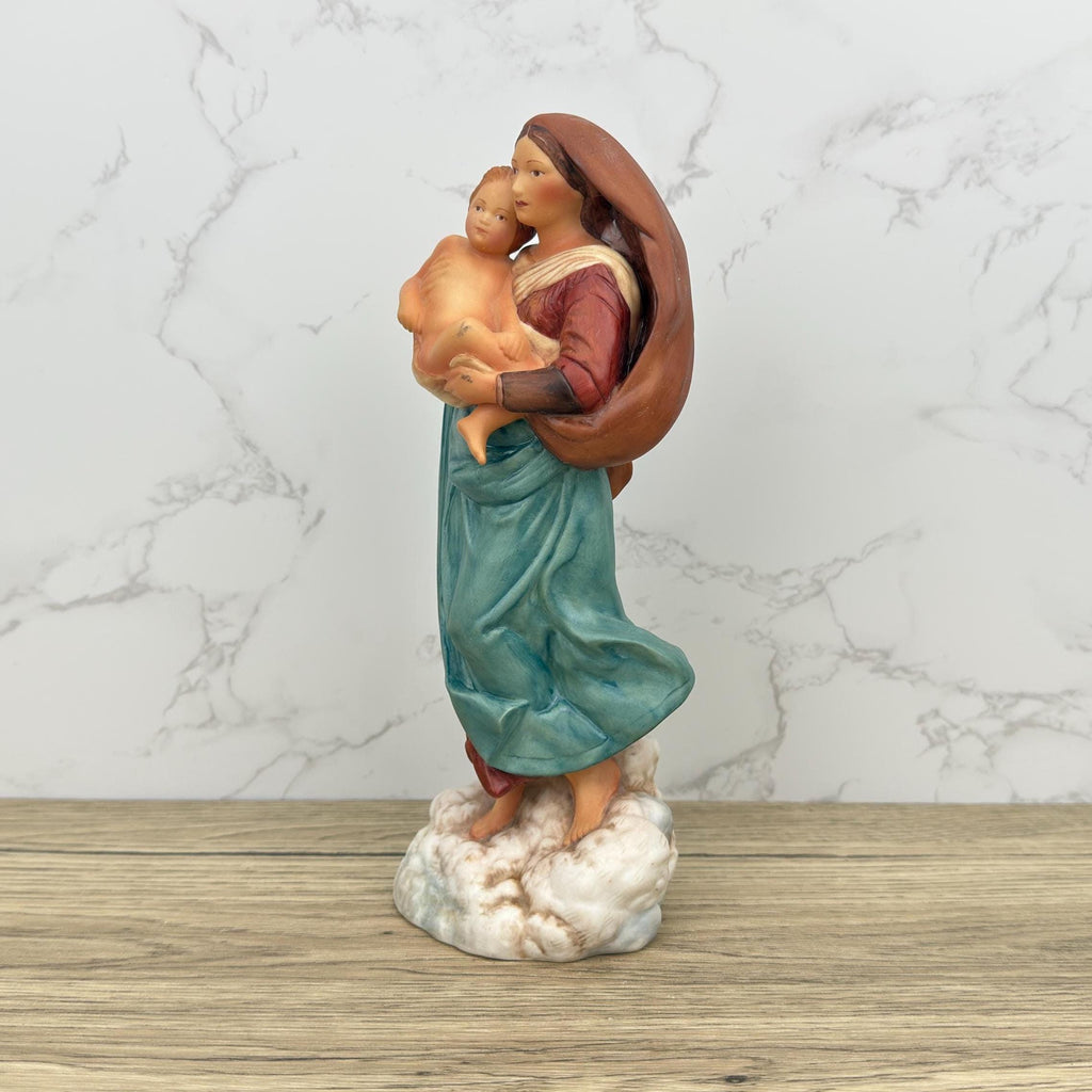 Vintage Franklin Mint Madonna and Child Porcelain Figurine, Religious Gift