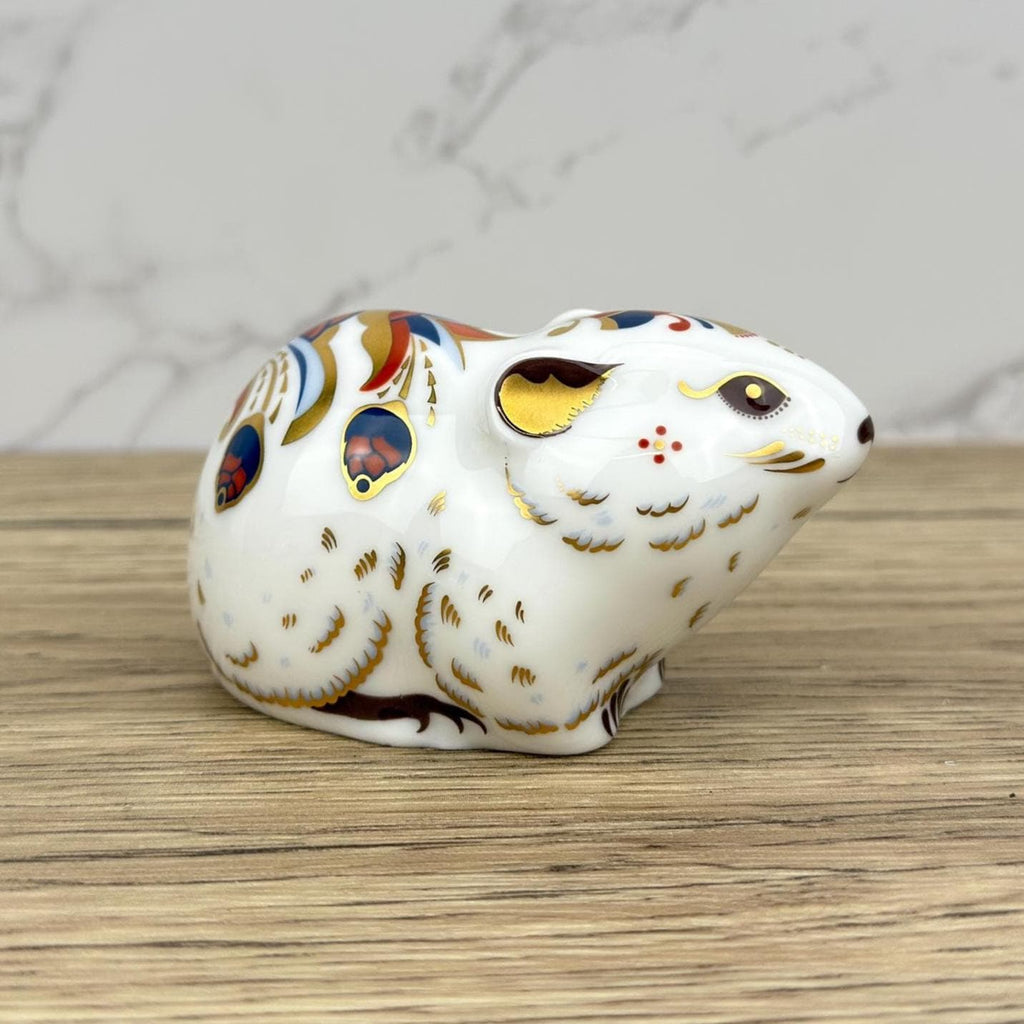 Royal Crown Derby Bank Vole Paperweight, Gold Stopper, Collectors Guild Exclusive