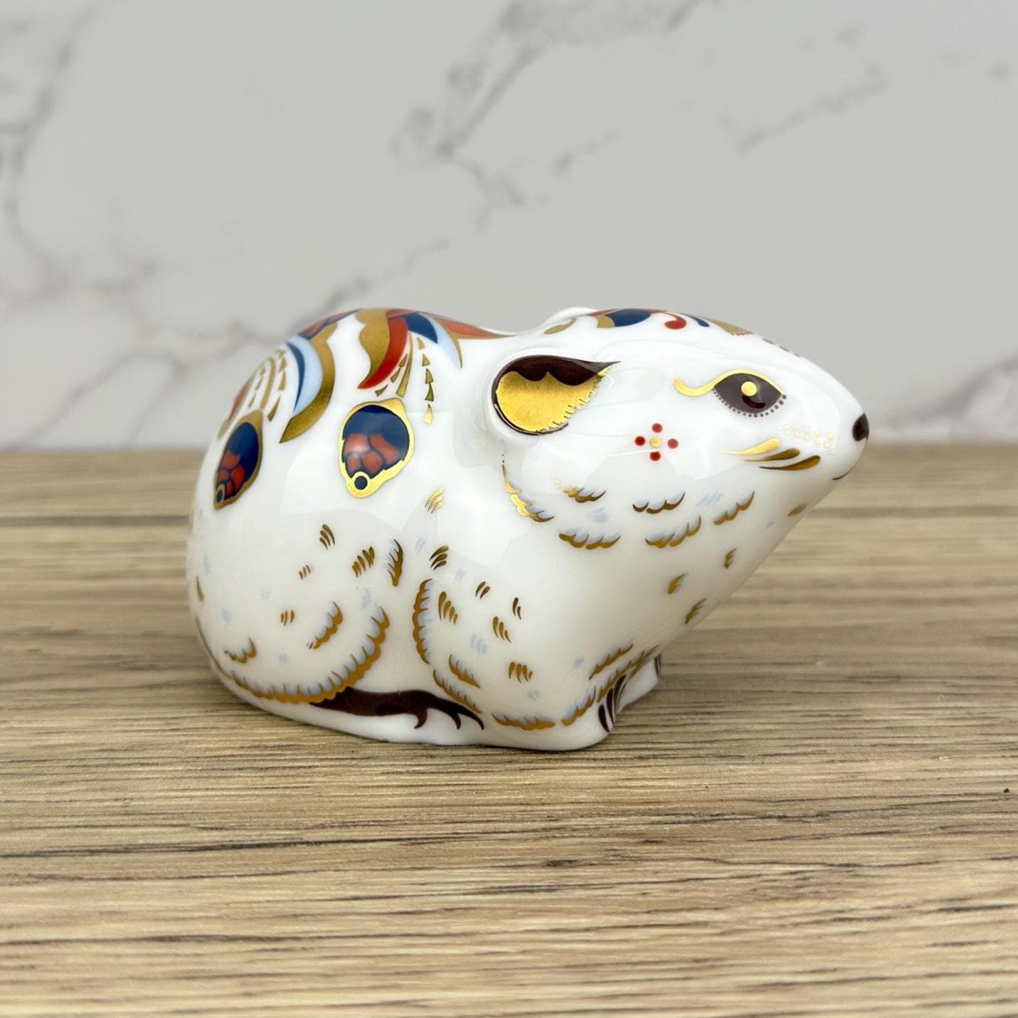 Royal Crown Derby Bank Vole Paperweight, Gold Stopper, Collectors Guild Exclusive