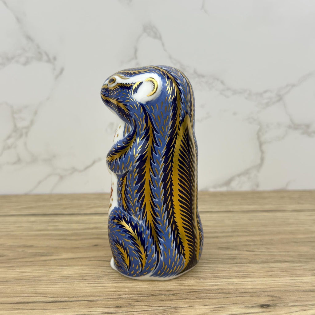 Royal Crown Derby Chipmunk Paperweight | Hand-Painted Bone China Figurine