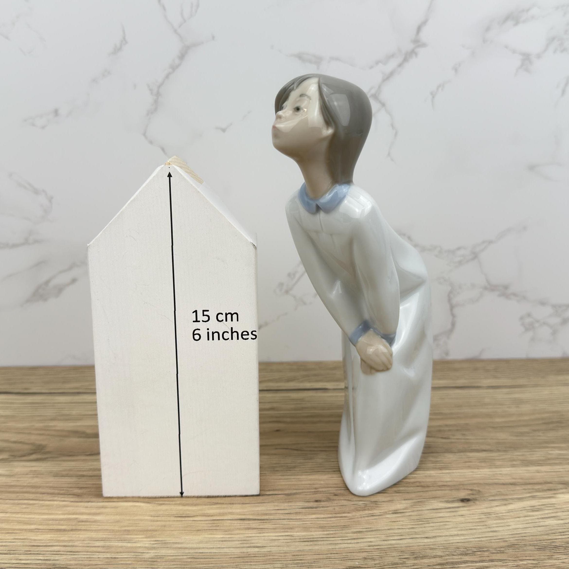 Vintage Lladro Kissing Girl Figurine | Collectible Porcelain Art