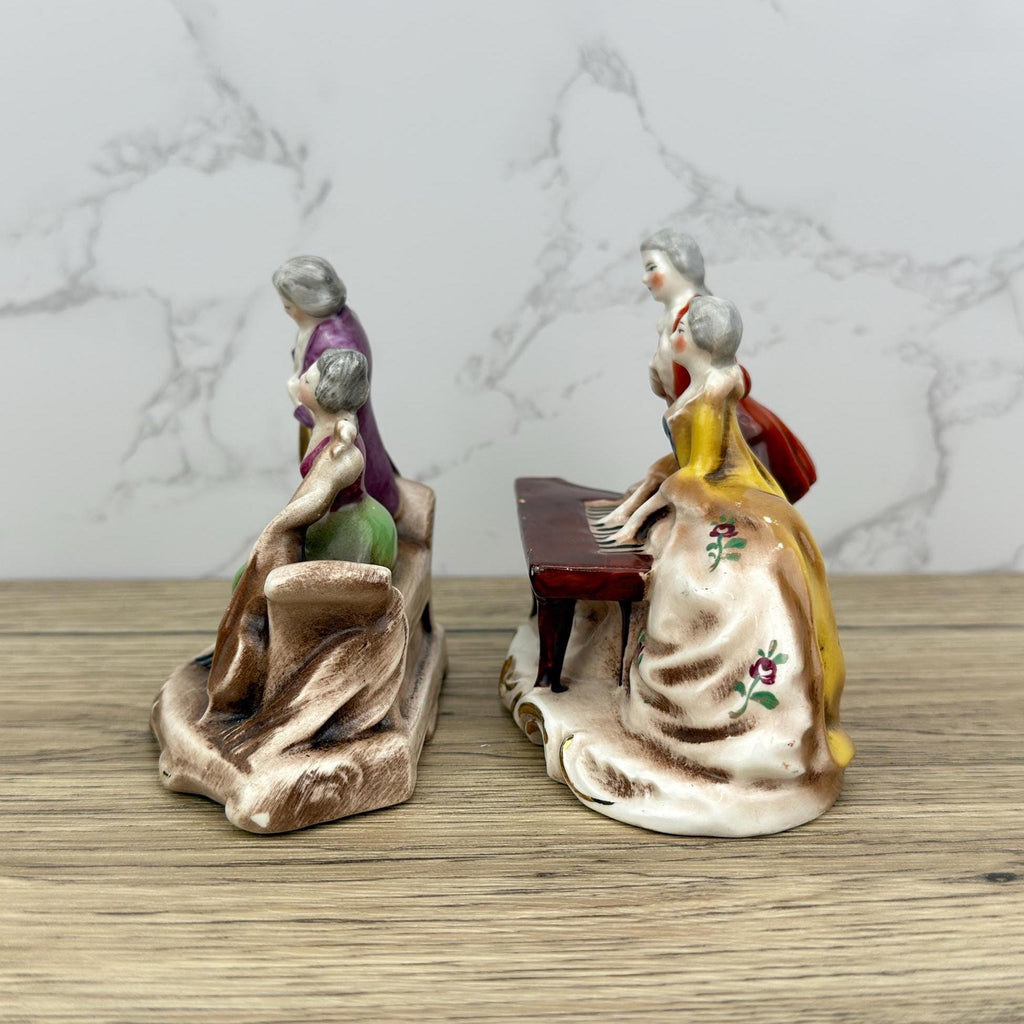 Rare Hummel Goebel Musical Figurines, Antique German Porcelain Courting Couple