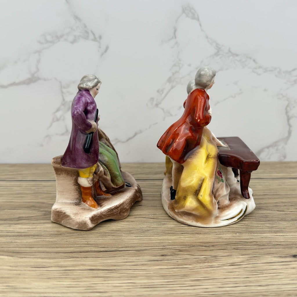 Rare Hummel Goebel Musical Figurines, Antique German Porcelain Courting Couple