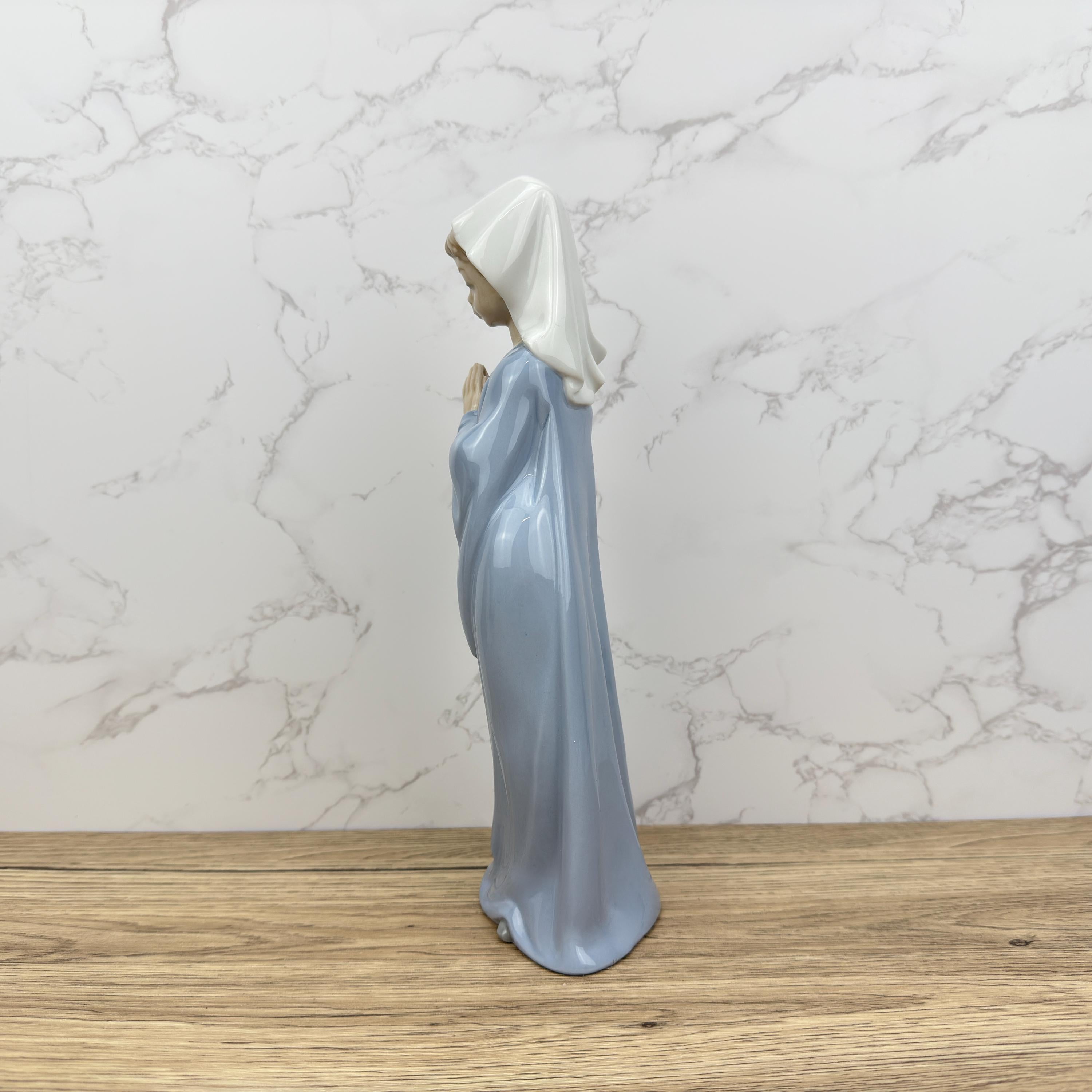Vintage Nao Lladro Porcelain Nun Figurine, Religious Decor