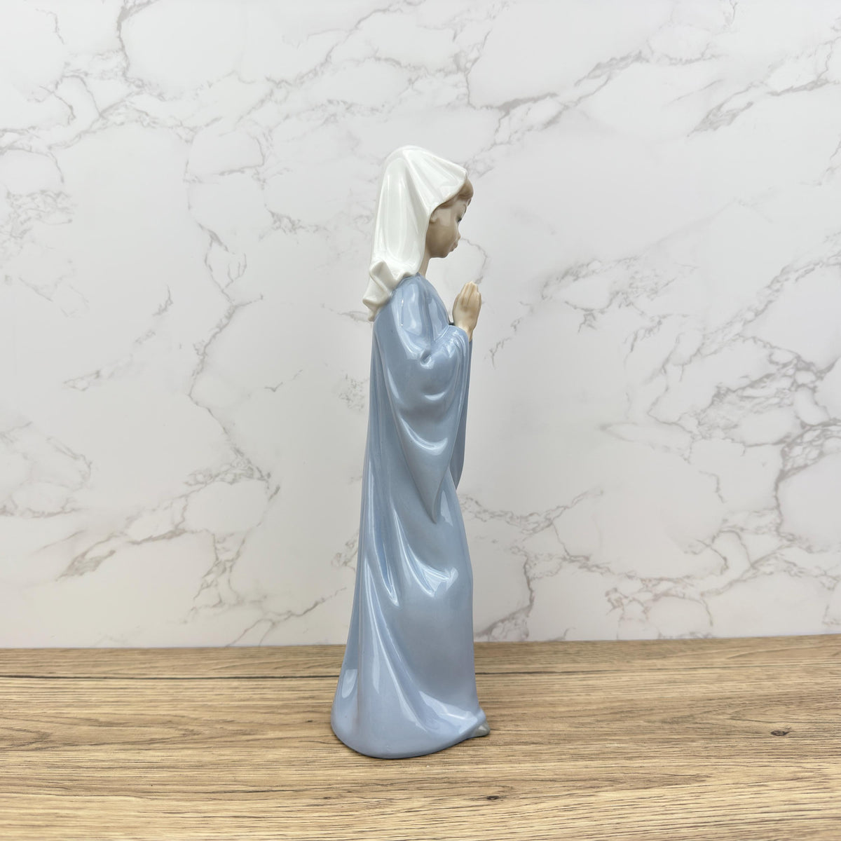 Vintage Nao Lladro Porcelain Nun Figurine, Religious Decor
