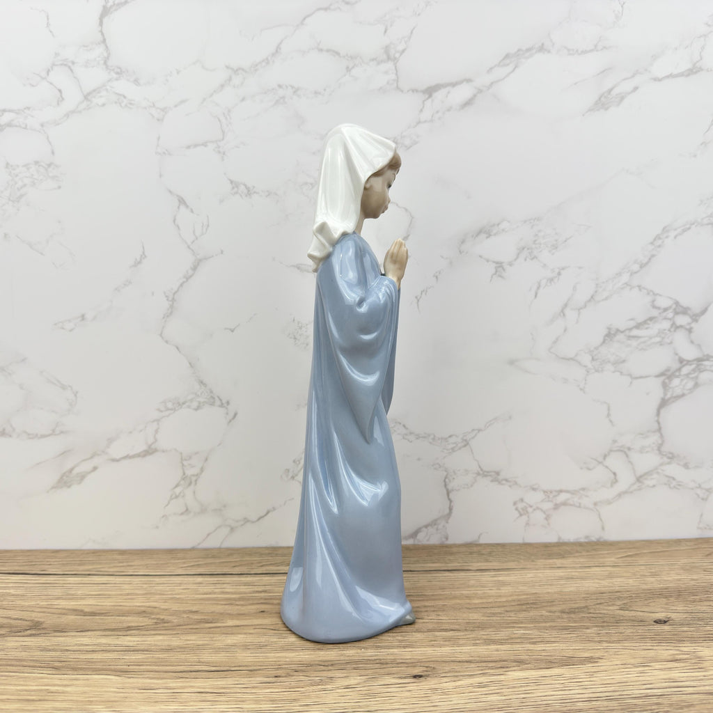 Vintage Nao Lladro Porcelain Nun Figurine, Religious Decor