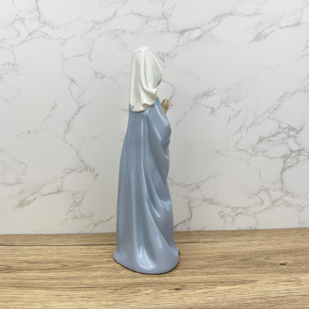 Vintage Nao Lladro Porcelain Nun Figurine, Religious Decor