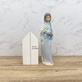 Vintage Lladro Girl With Calla Lilies Porcelain Figurine #4650