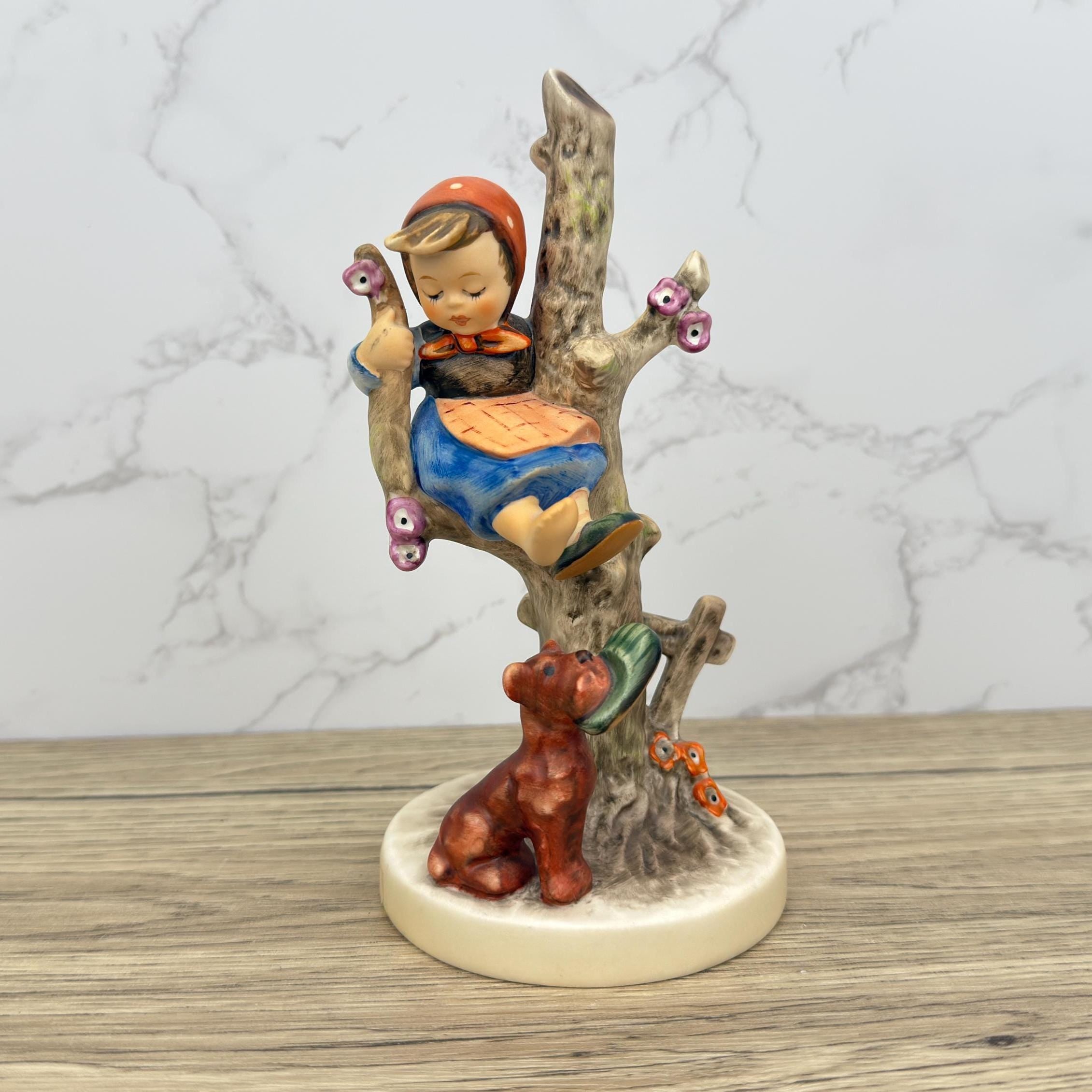 Vintage Hummel "Out Of Danger" Figurine | German Porcelain, Child and Dog