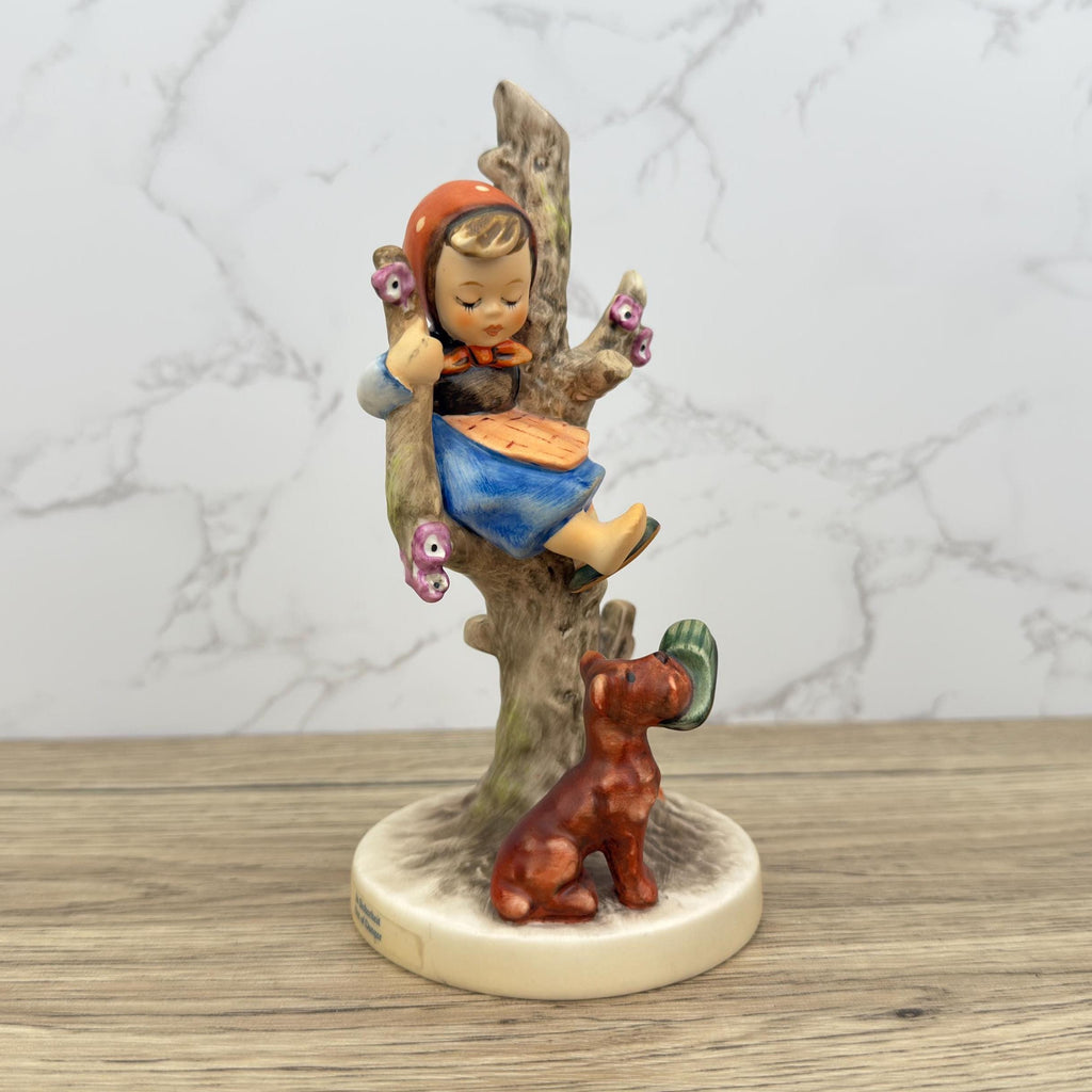 Vintage Hummel "Out Of Danger" Figurine | German Porcelain, Child and Dog